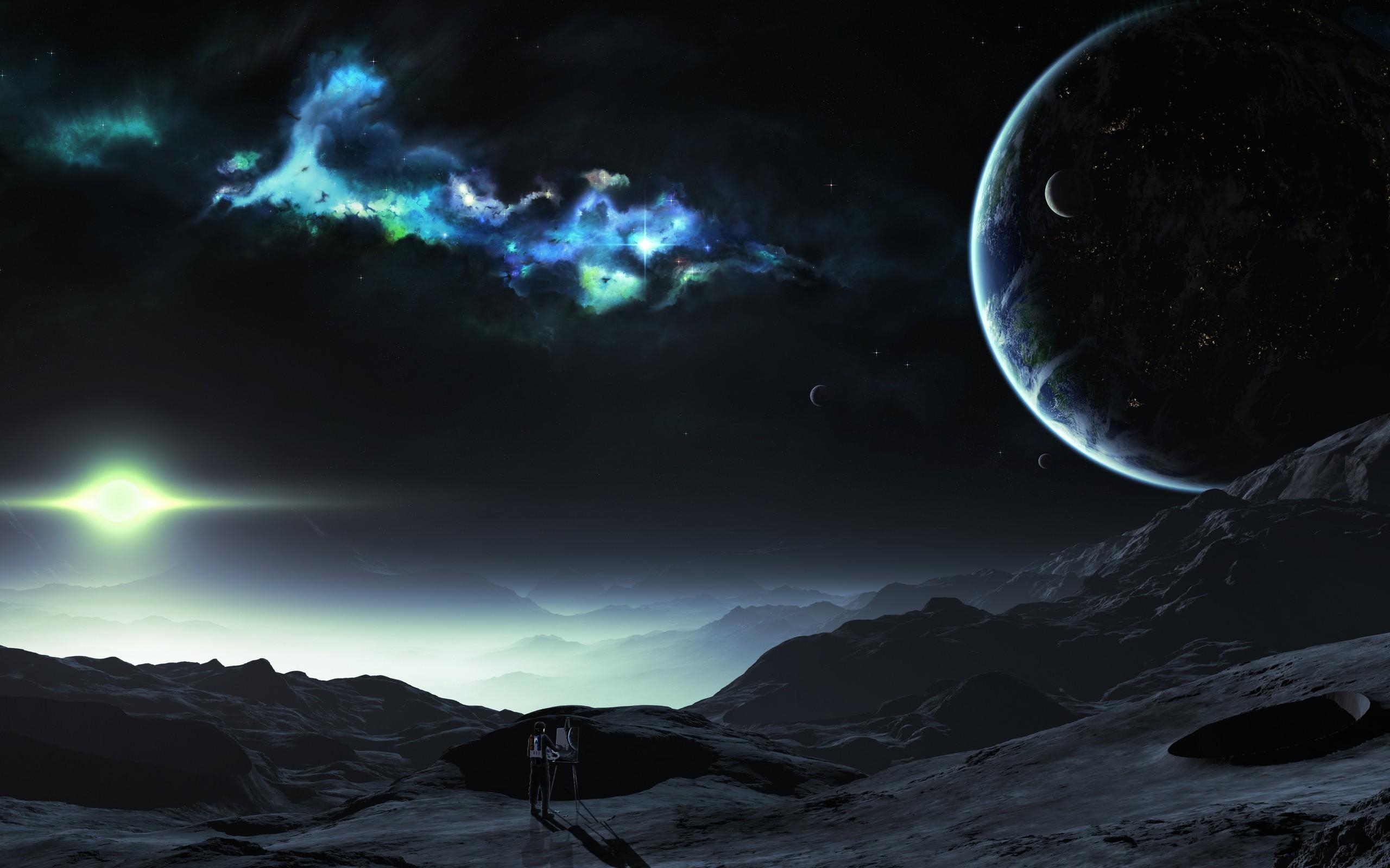 2560x1600 Tyler young artwork outer space planets wallpaper, Desktop