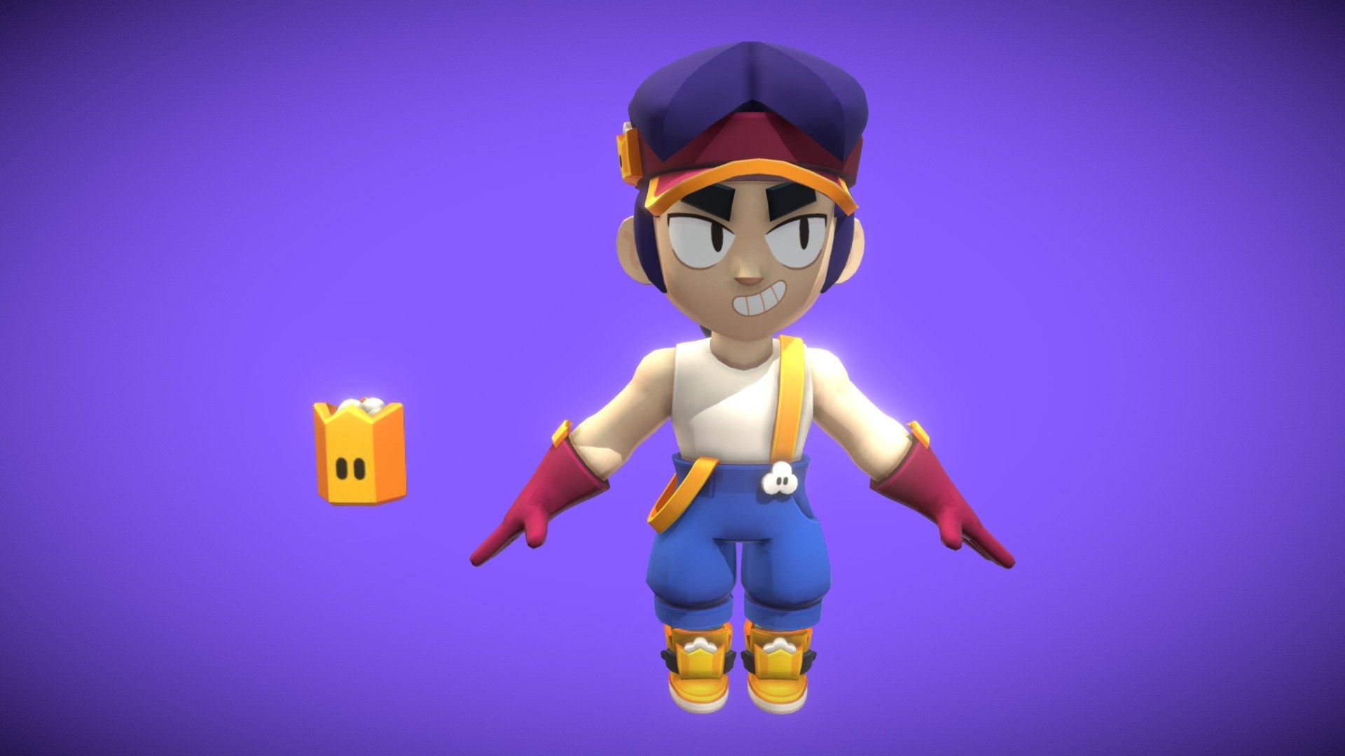 1920x1080 Fang T Pose Brawl Stars Free 3D Model By Shertiku [31473b0], Desktop