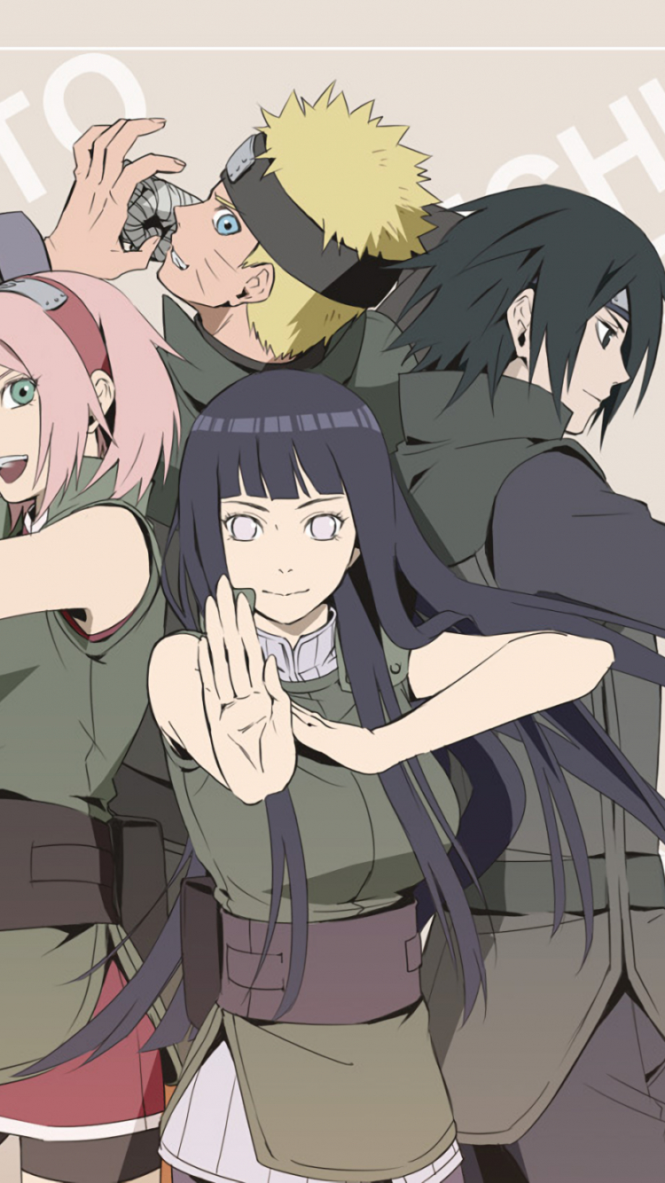 750x1340 Download  Naruto, Team Sakura, Sasuke, Hinata Wallpaper for iPhone iPhone 6, Phone