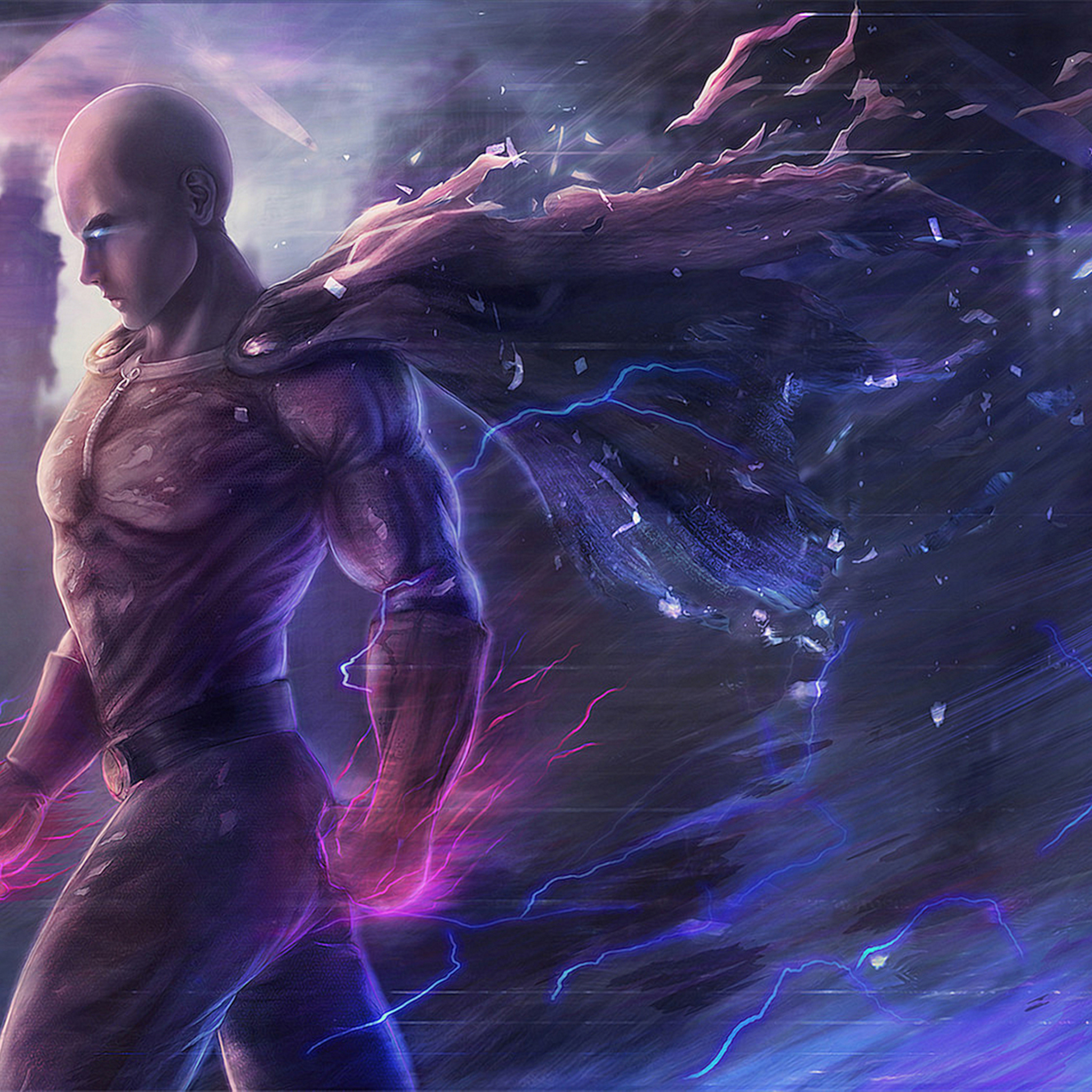 2050x2050 Saitama One Punch Man iPad Air HD 4k Wallpaper, Image, Background, Photo and Picture, Phone