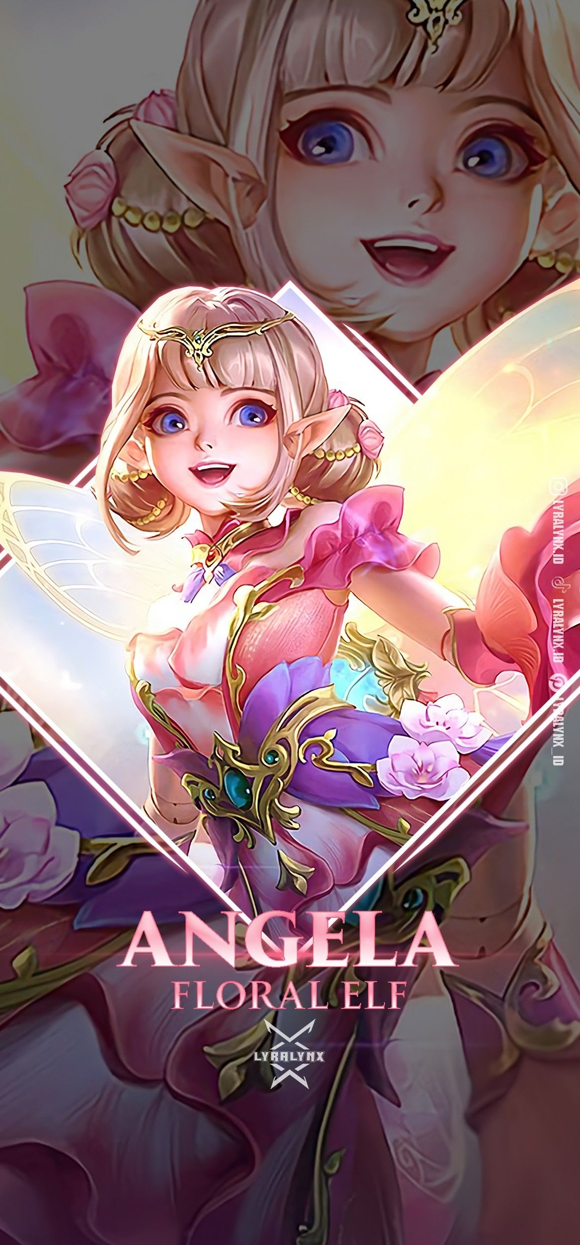 1170x2500 Angela Floral Elf. Mobile legend wallpaper, Hero wallpaper, Mobile legends, Phone