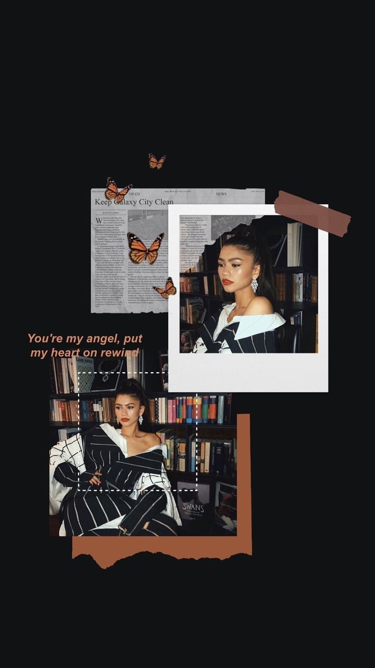 740x1310 Wallpaper & Headers on Twitter. Zendaya, Zendaya coleman, Black aesthetic wallpaper, Phone