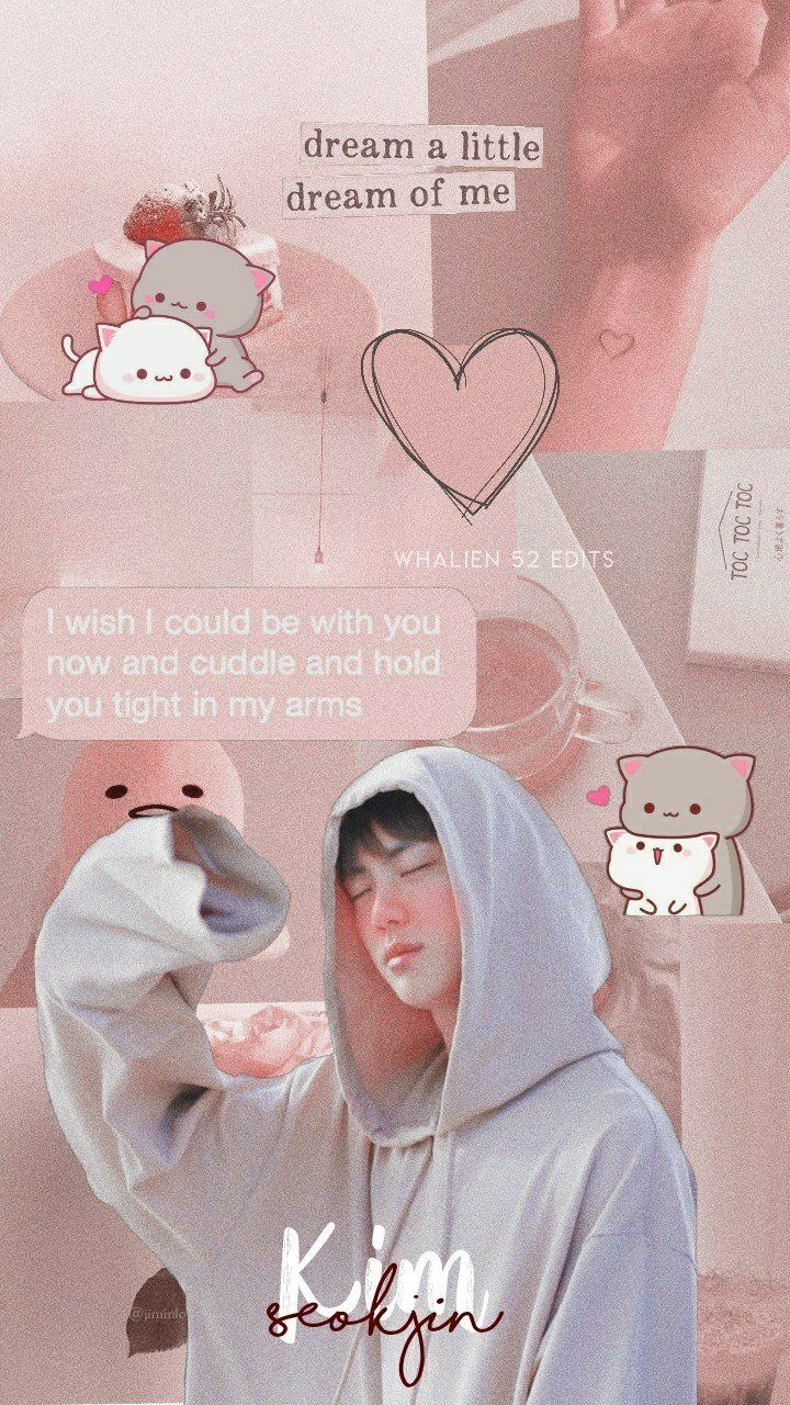 720x1280 cute cartoon characters funny aesthetic profile picture: iPhone Bts Jin Aesthetic Wallpaper, Phone