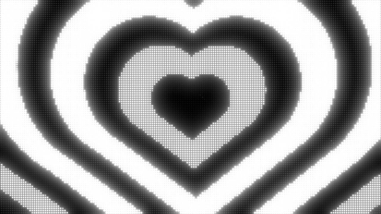 1280x720 Download Retro Inspired Y2k Heart Design Wallpaper, Desktop