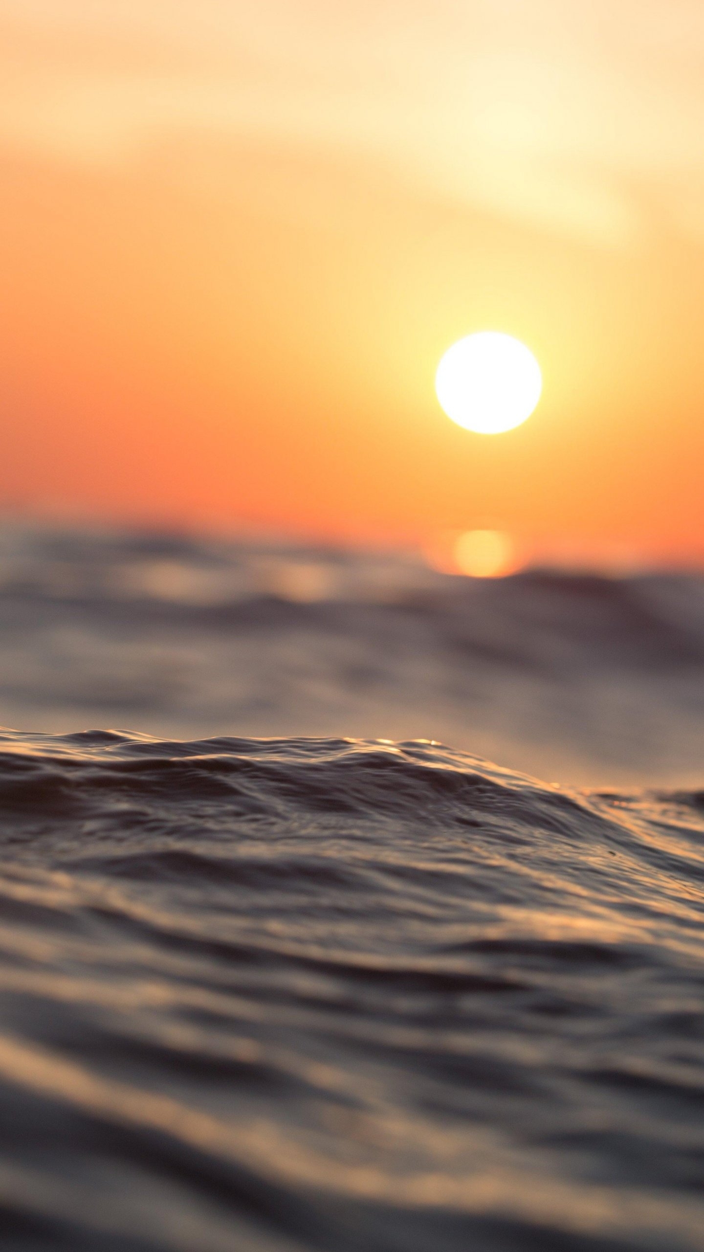 1440x2560 Water with Sun Wallpaper, Android & Desktop Background, Phone