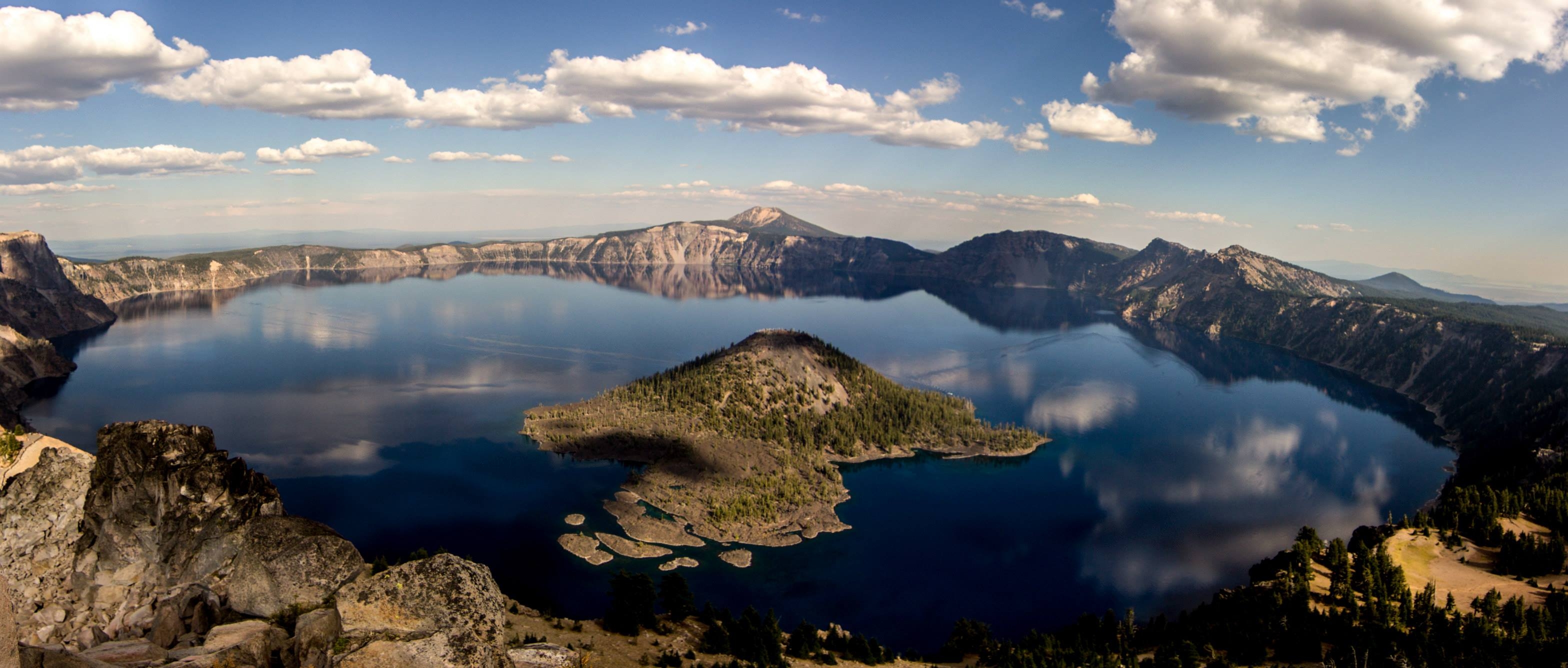 3140x1340 Earth Crater Lake wallpaper (Desktop, Phone, Tablet), Dual Screen