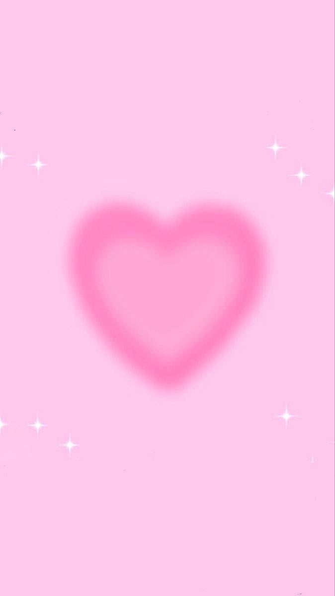 680x1200 Download Powdery Pink Heart Wallpaper, Phone