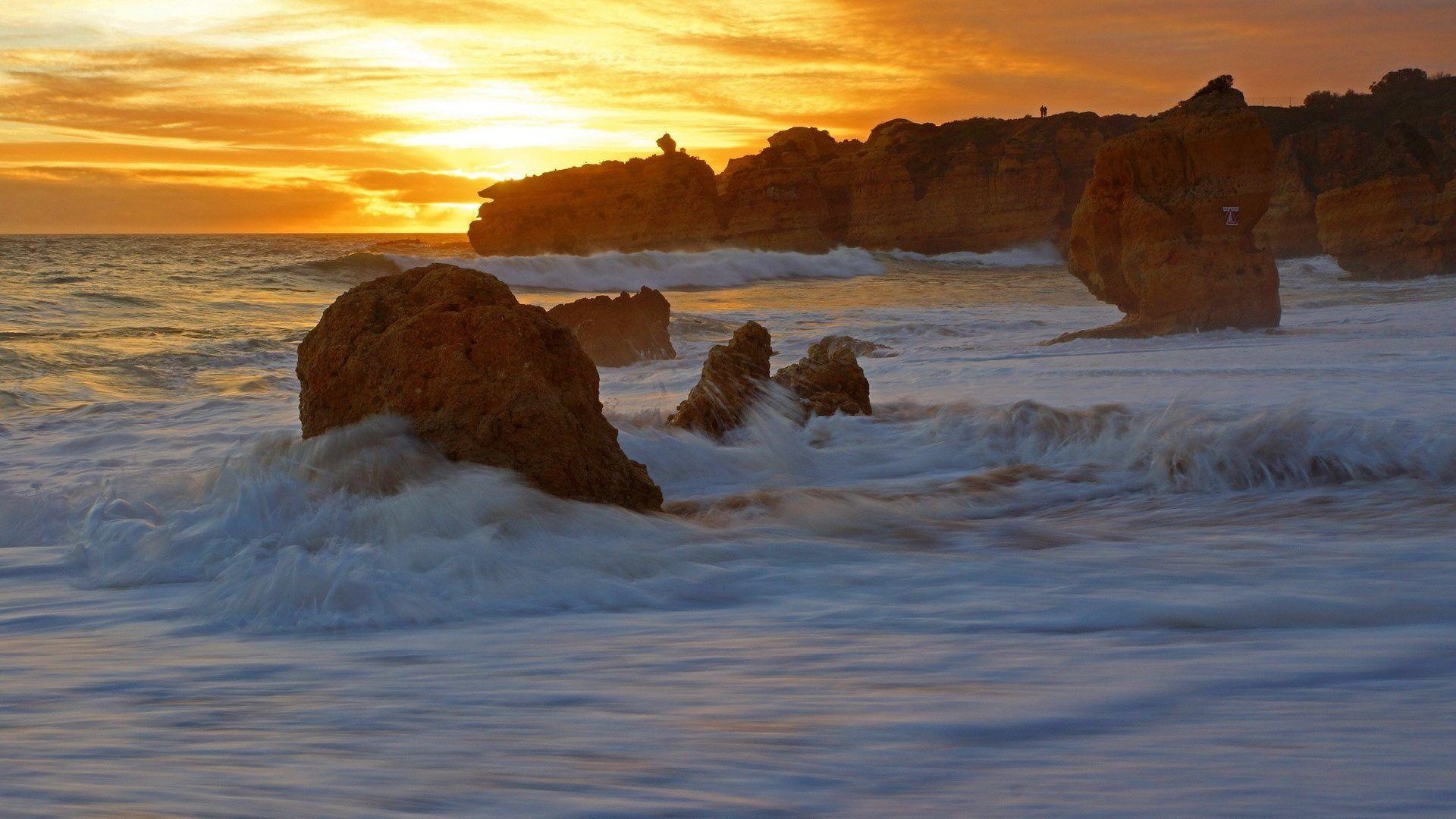 1920x1080 Portugal Tag wallpaper: Beaches Portuguese Coast Algarve Portugal, Desktop