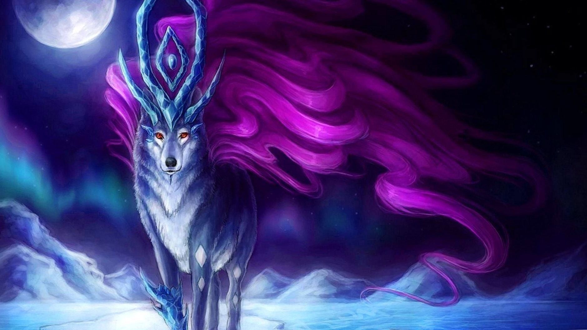 1880x1060 Awesome Anime Wolves Wallpaper. Wolf wallpaper, Anime wolf, Desktop