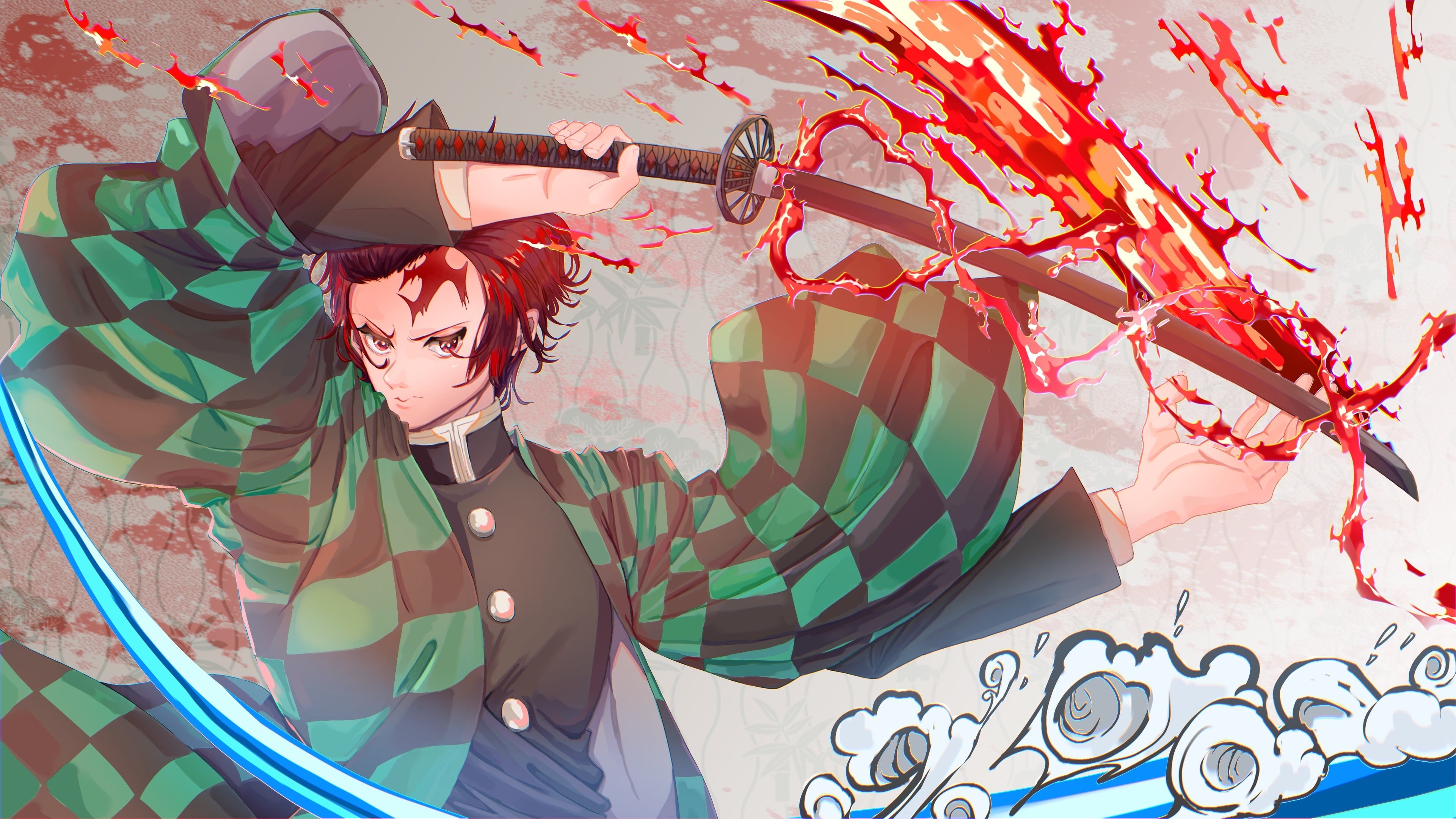 3840x2160 Wallpaper / Tanjirou Kamado, 4K, Demon Slayer: Kimetsu no Yaiba, Anime free download, Desktop