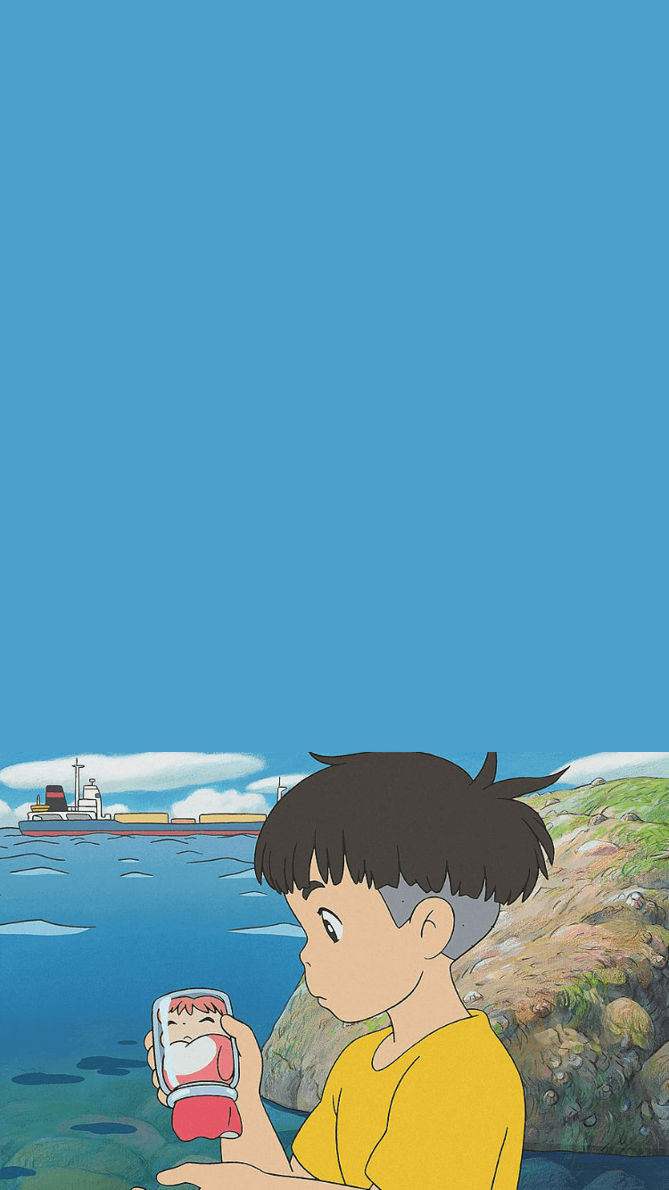 750x1340 Ponyo Wallpaper, Phone