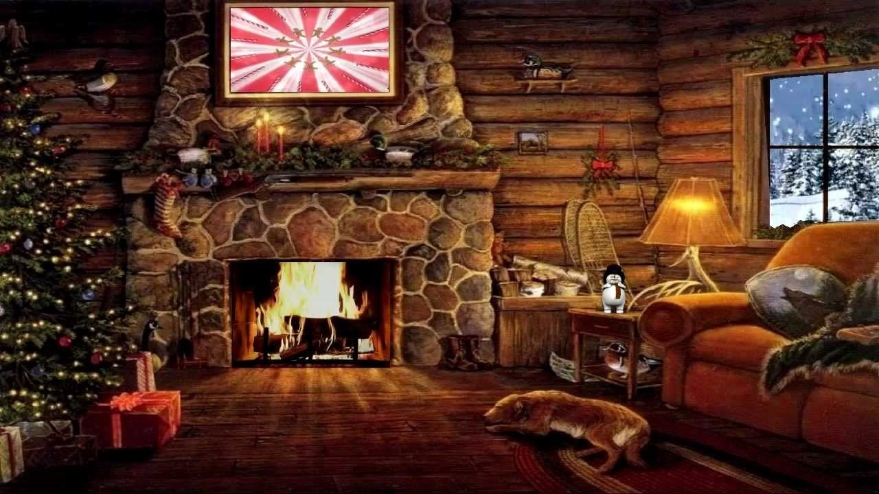 1280x720 Cabin fireplace, Fireplace logs, Cabin, Desktop