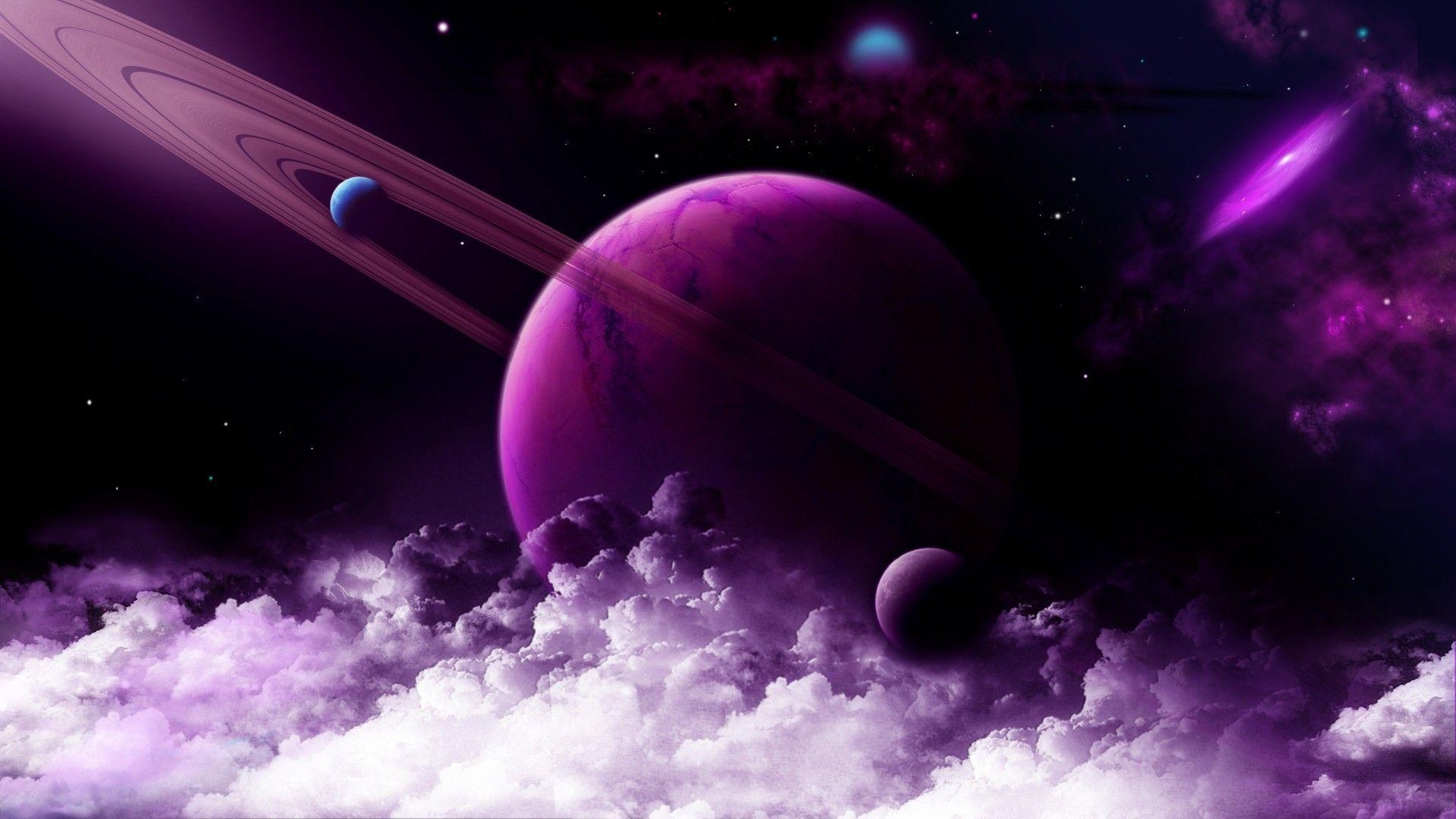 1920x1080 Purple space wallpaper and image, picture, photo, Desktop