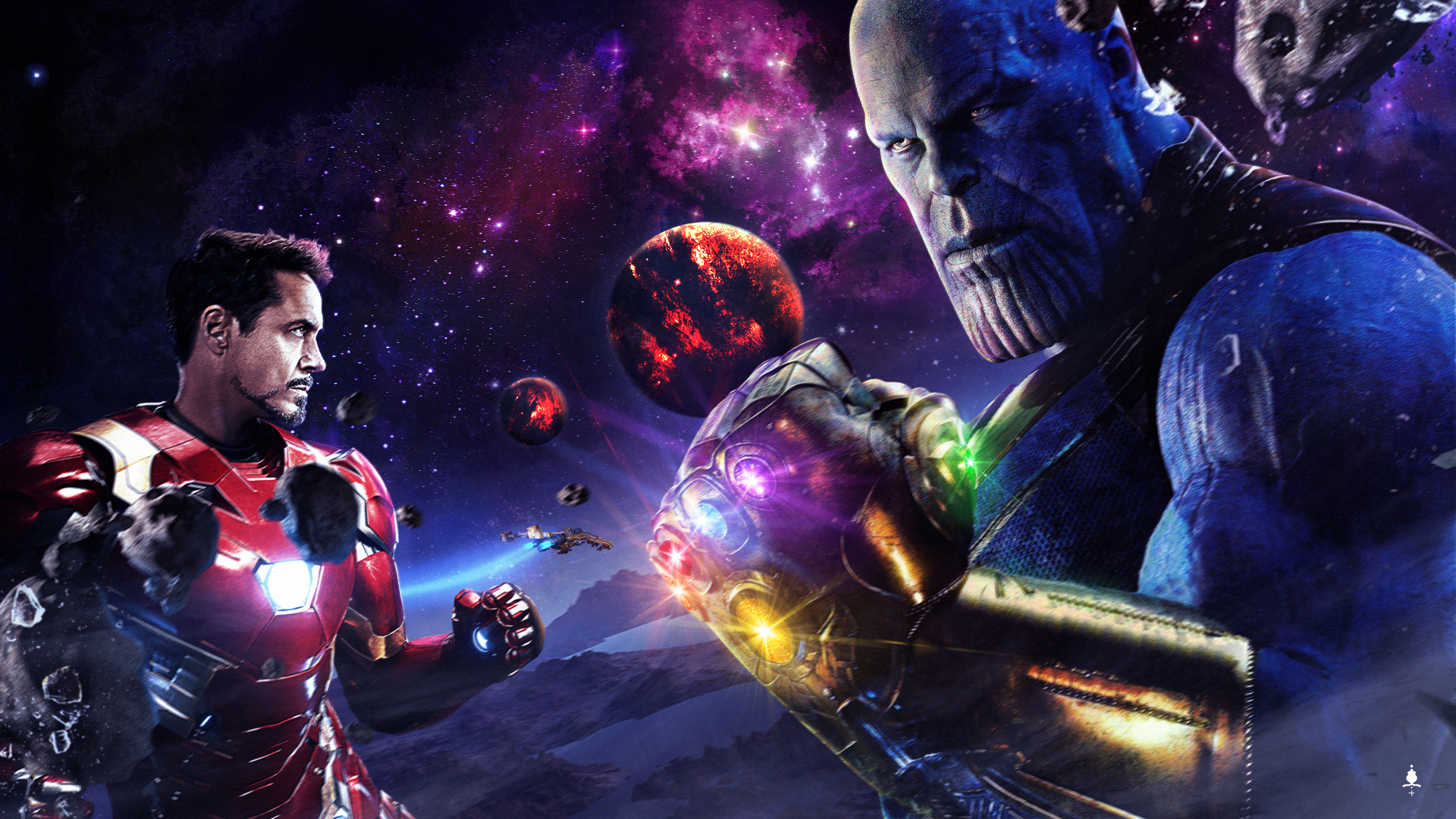 1920x1080 Iron Man vs Thanos HD Wallpaper, Desktop