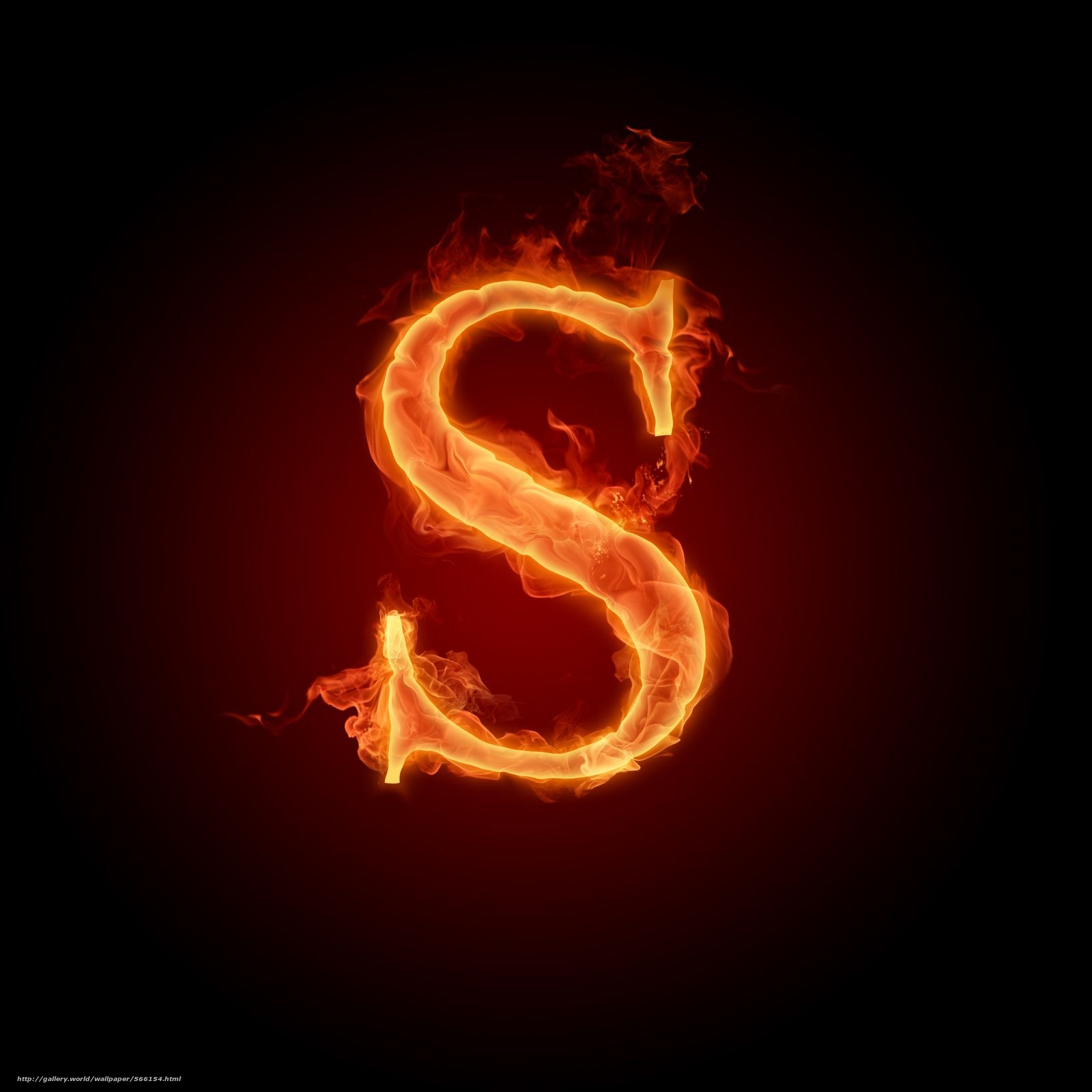 1600x1600 Wallpaper letter, letter, flame, fire, alphabet, wallpaper, Phone