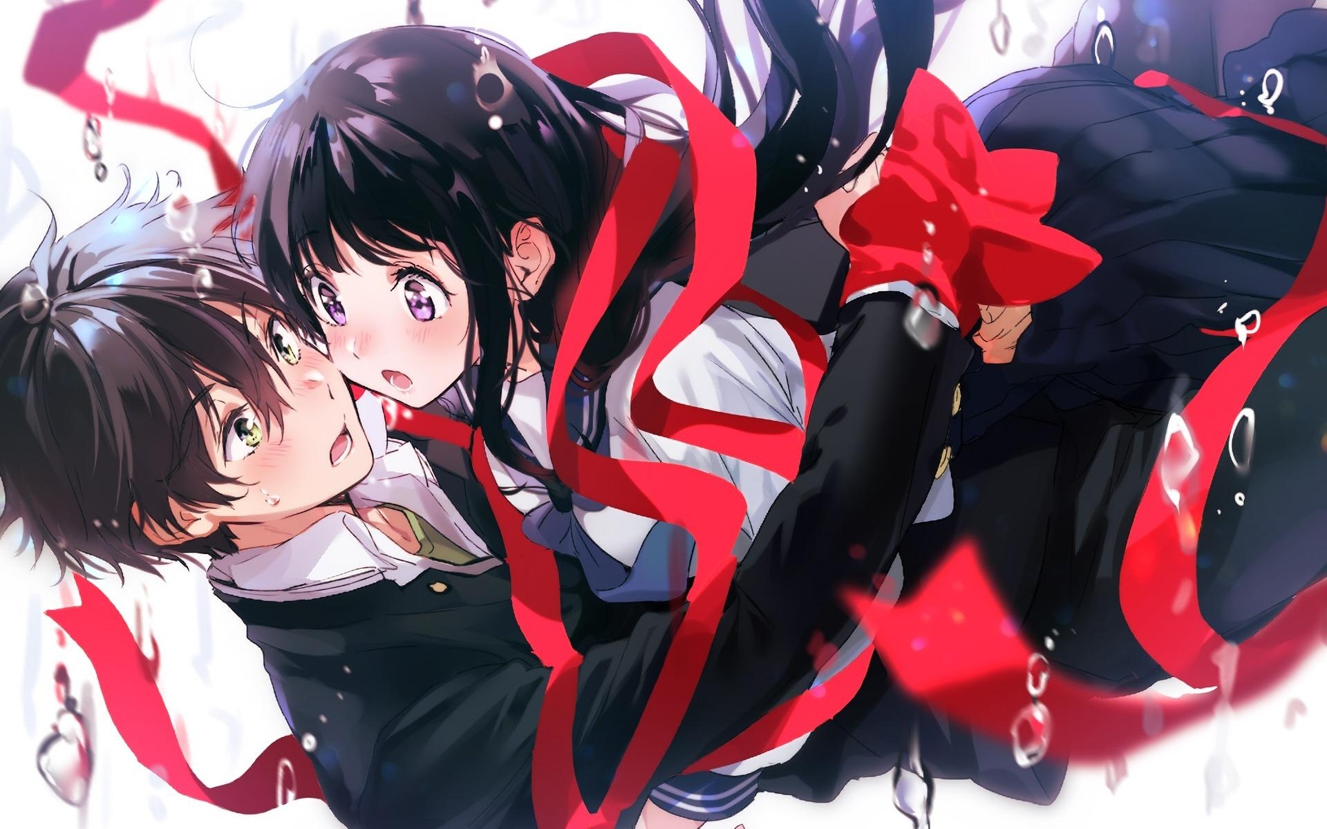 1920x1200 Download wallpaper Hyouka, Houtarou Oreki, Eru Chitanda, Desktop