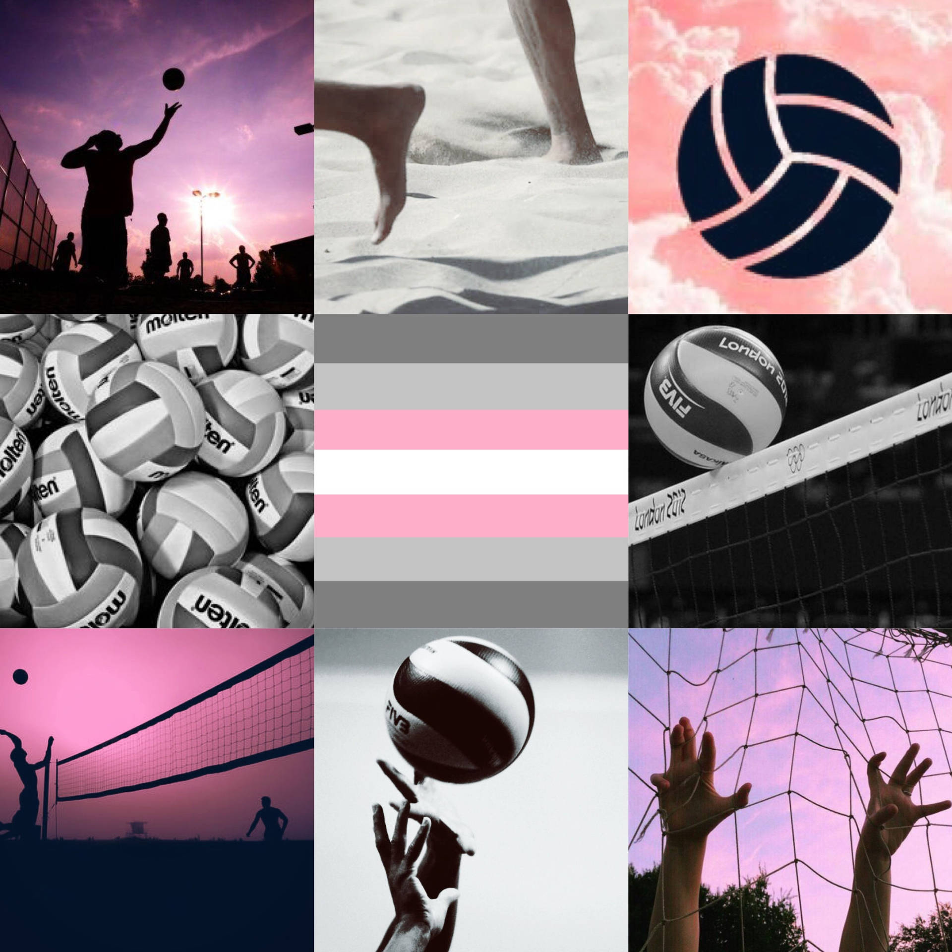 1920x1920 Volleyball Aesthetic Picture, Phone