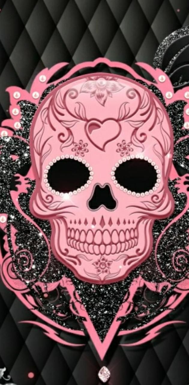 630x1280 Skull wallpaper by cynthialynnkemp. Skull wallpaper iphone, Skull wallpaper, Pink skull wallpaper, Phone