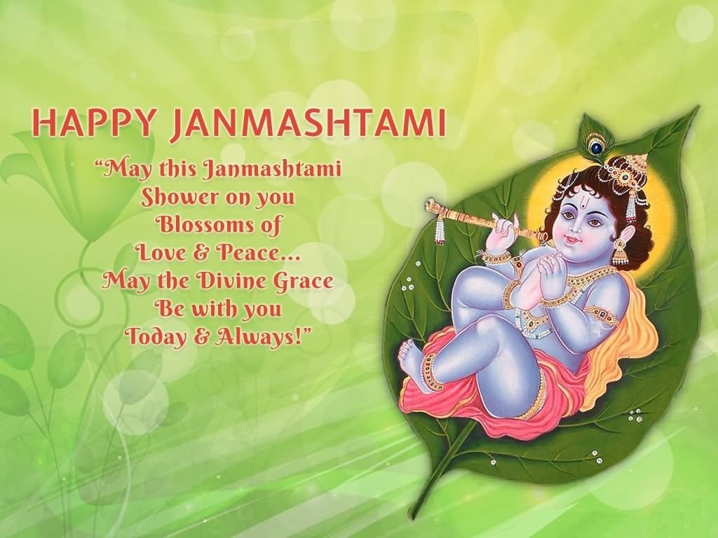 1030x770 Very Beautiful Krishna Janmashtami Wish Picture And Photo, Desktop