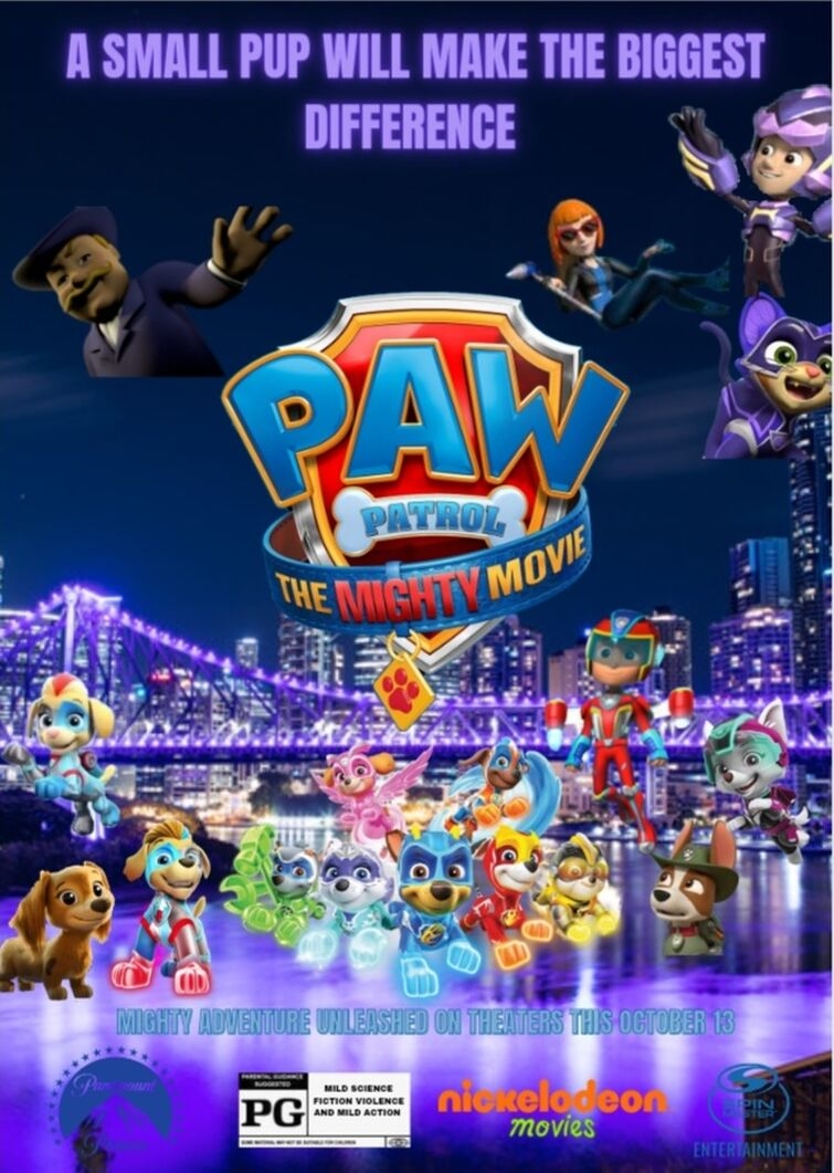 760x1070 Paw Patrol The Mighty Movie Poster Cover V2 (my version), Phone