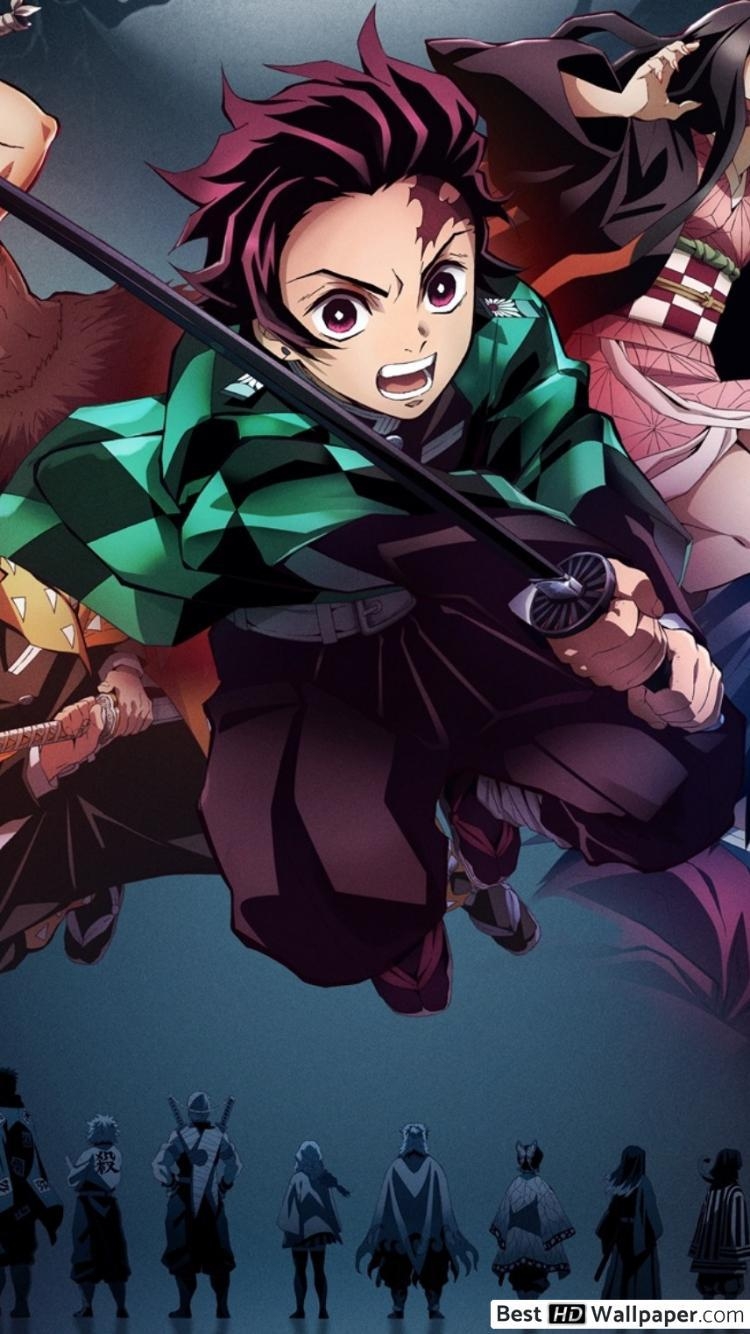 750x1340 Demon Slayer, Kimetsu No Yaiba Hashibira, Tanjirou Kamado, Phone