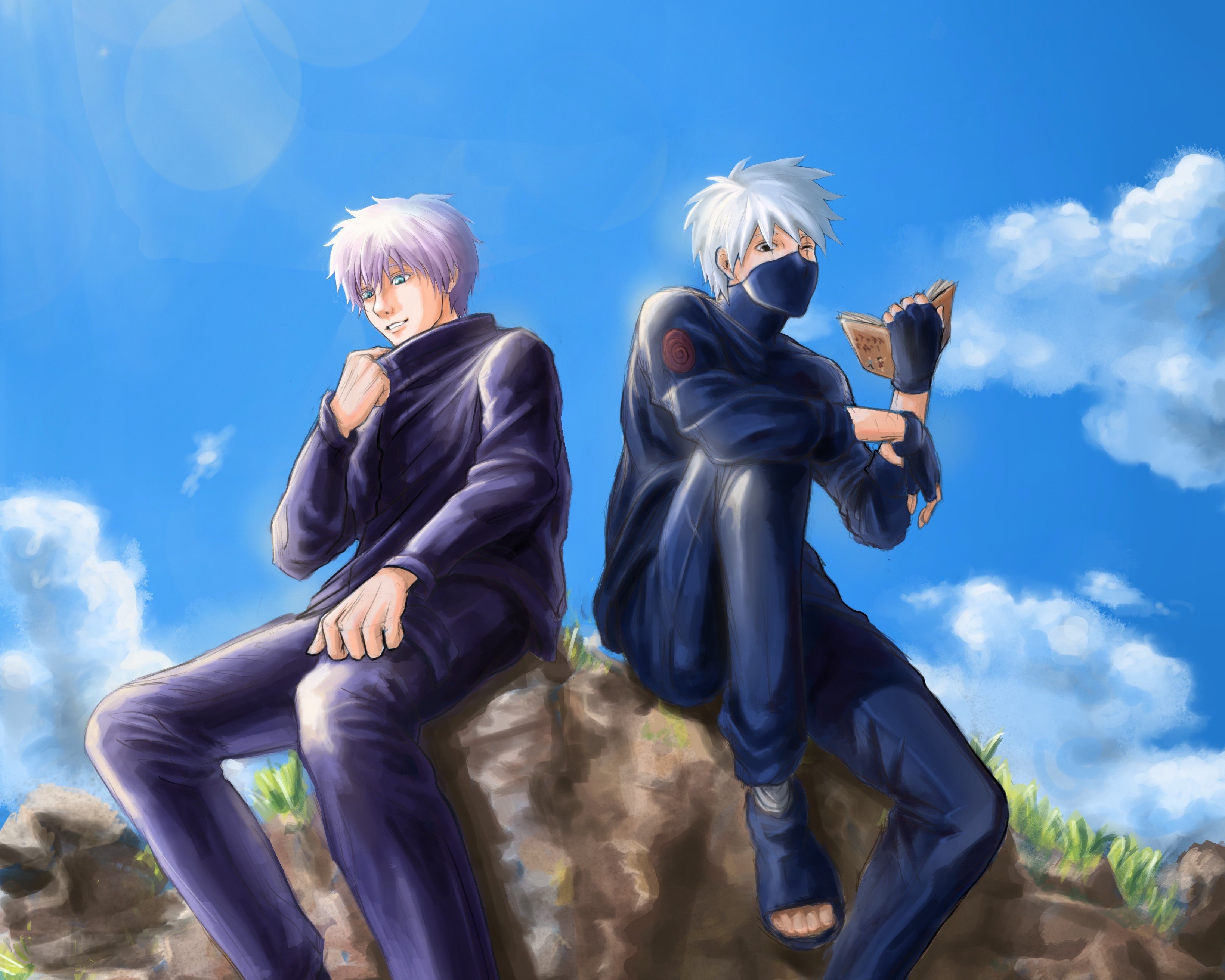 3280x2630 Download 1080x2248 Kakashi Hatake, Satoru Gojo, Jujutsu Kaisen, Naruto Wallpaper for Xiaomi Mi 8 Pro, Desktop