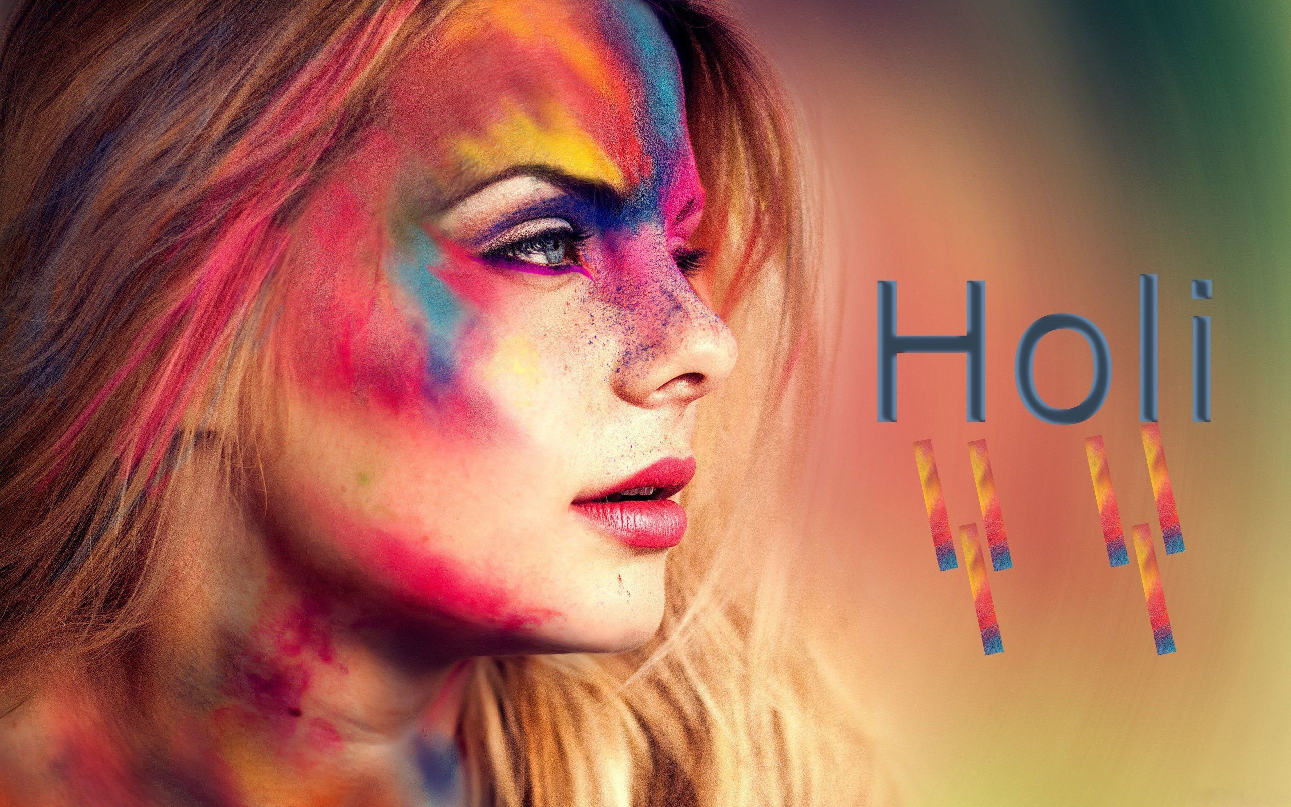 2560x1600 Holi Girl, HD Celebrations, 4k Wallpaper, Image, Background, Photo and Picture, Desktop