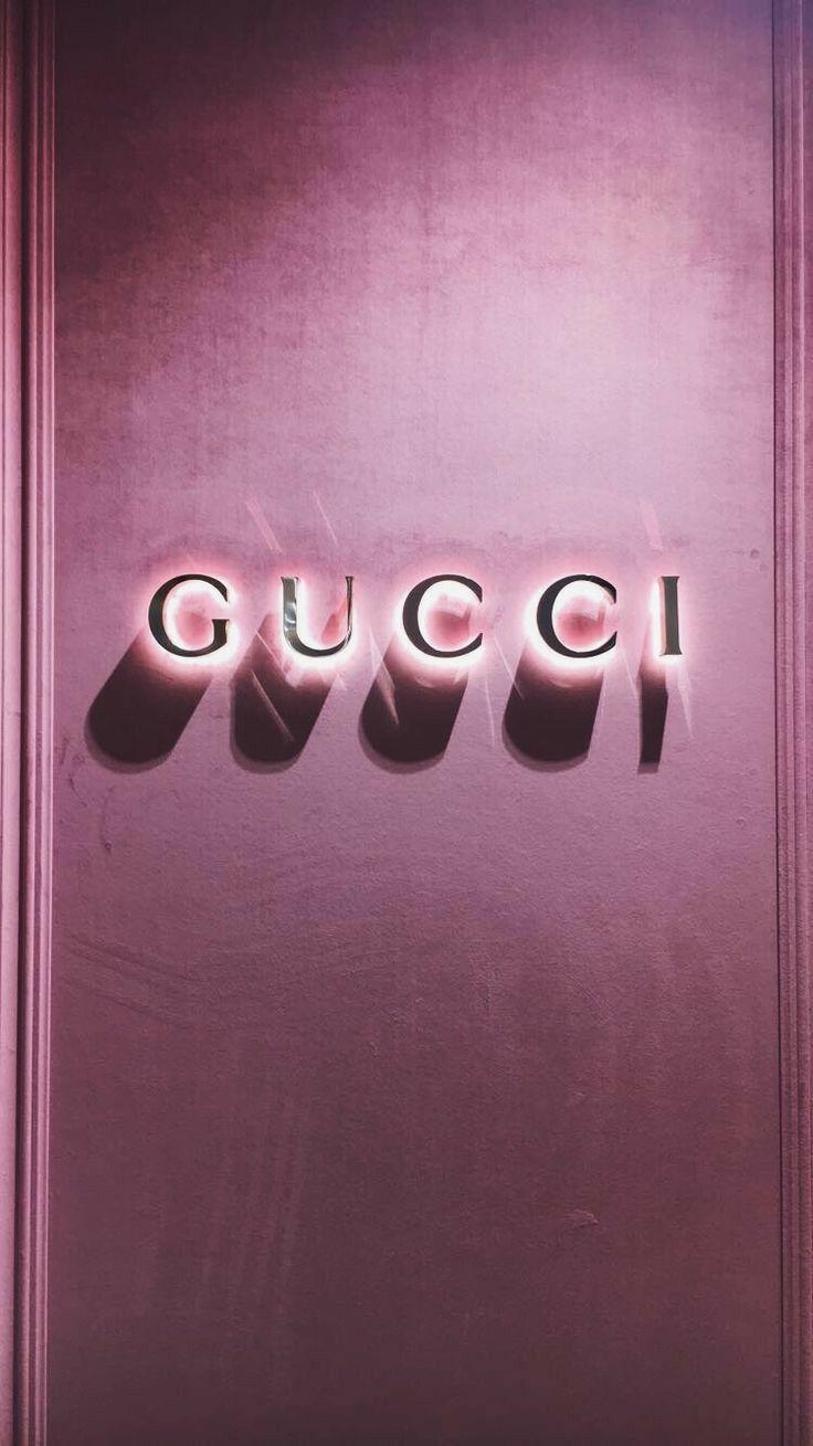 740x1310 iPhone wallpaper aesthetic tumblr Gucci background gucci love pink, Phone