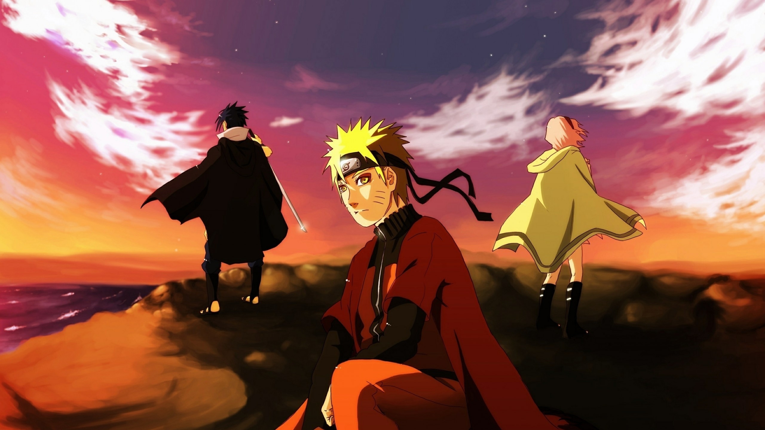 2560x1440 Naruto Team 7 Wallpaper, Desktop