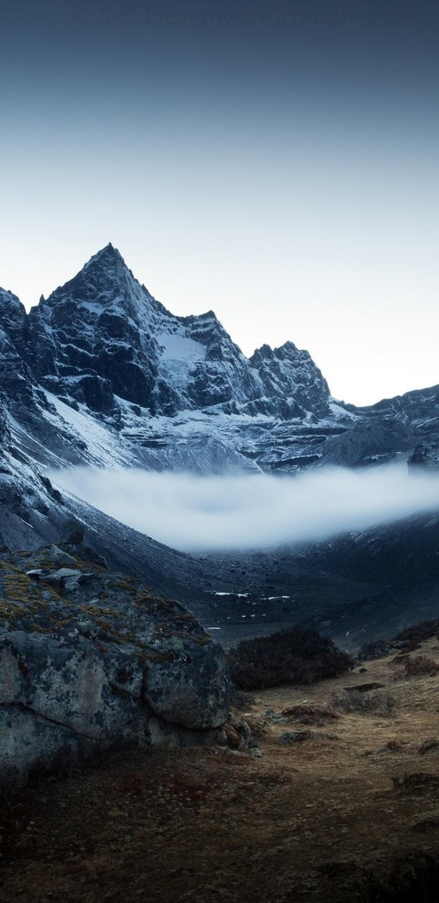 1440x2960 Download  Machhermo, Nepal, Mountains, Rocks, Hill, Phone