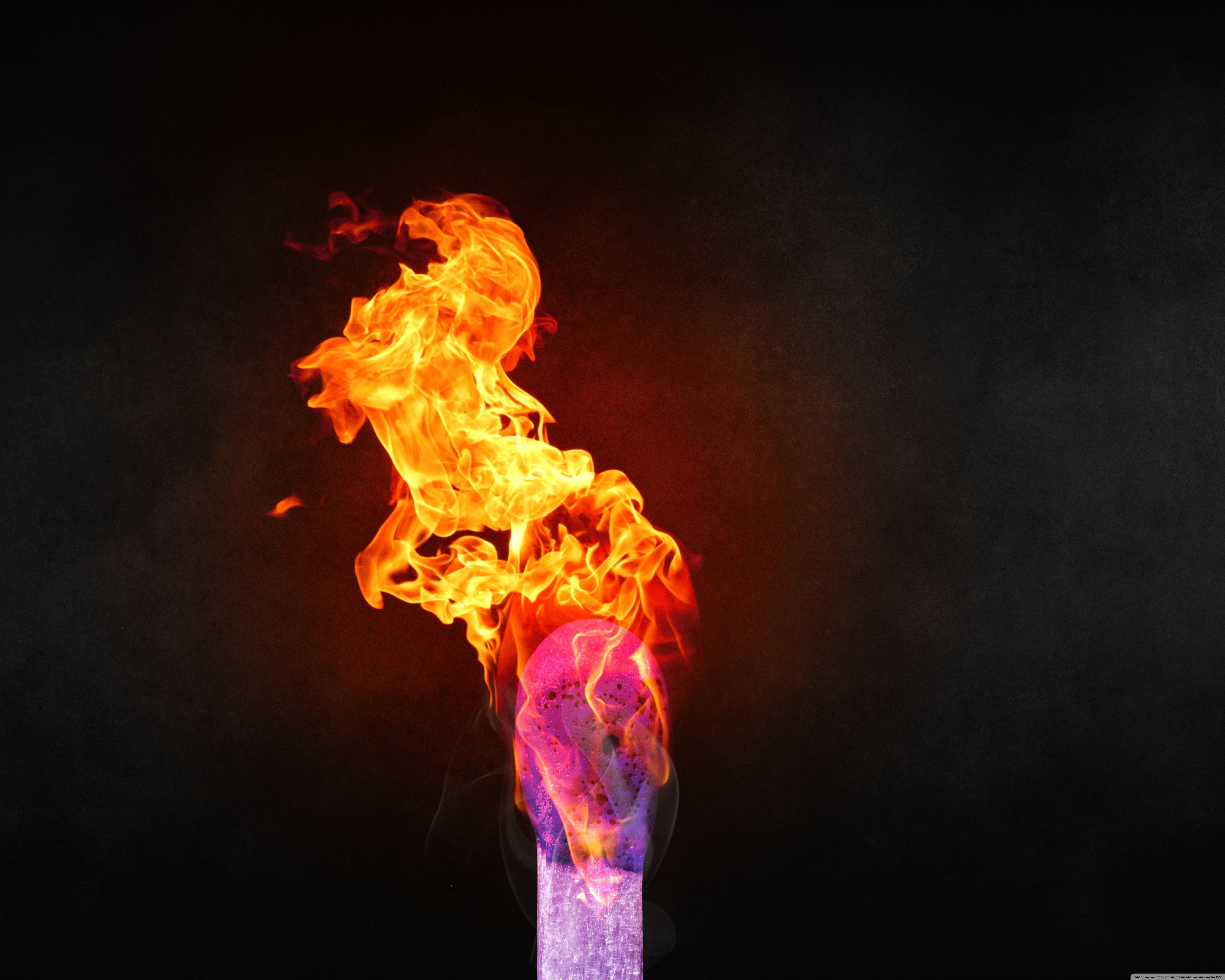 5120x4100 Download Lit Matchstick HD Wallpaper, Desktop