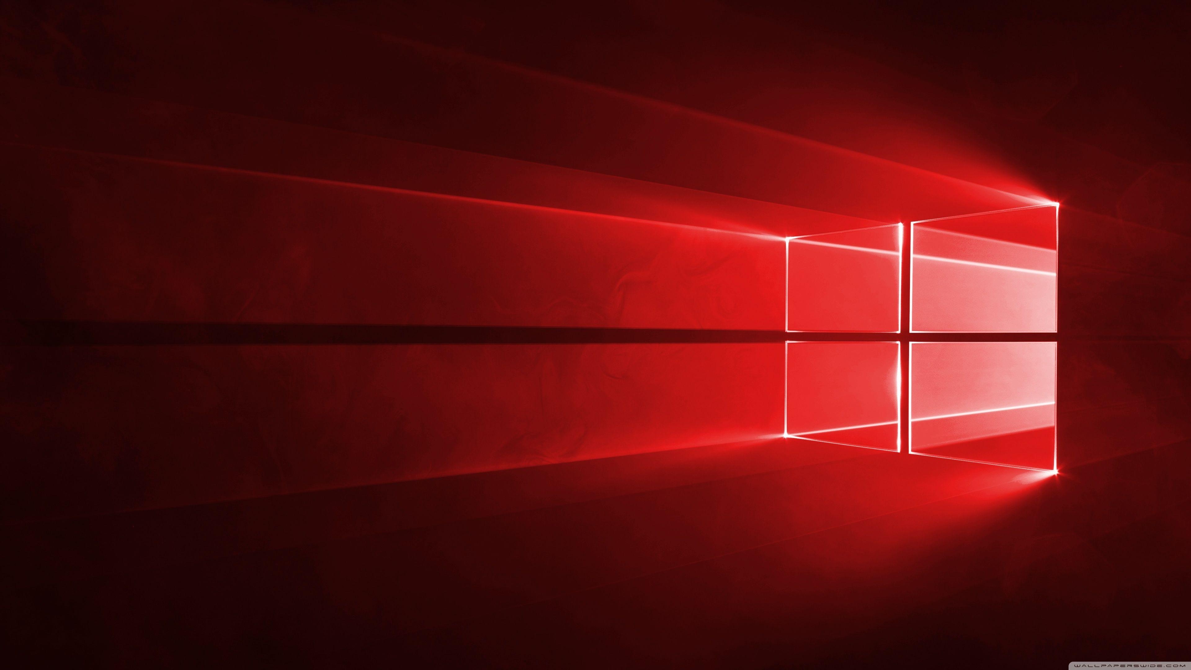 3840x2160 Windows 10 Red in 4K ❤ 4K HD Desktop Wallpaper for • Wide & Ultra, Desktop