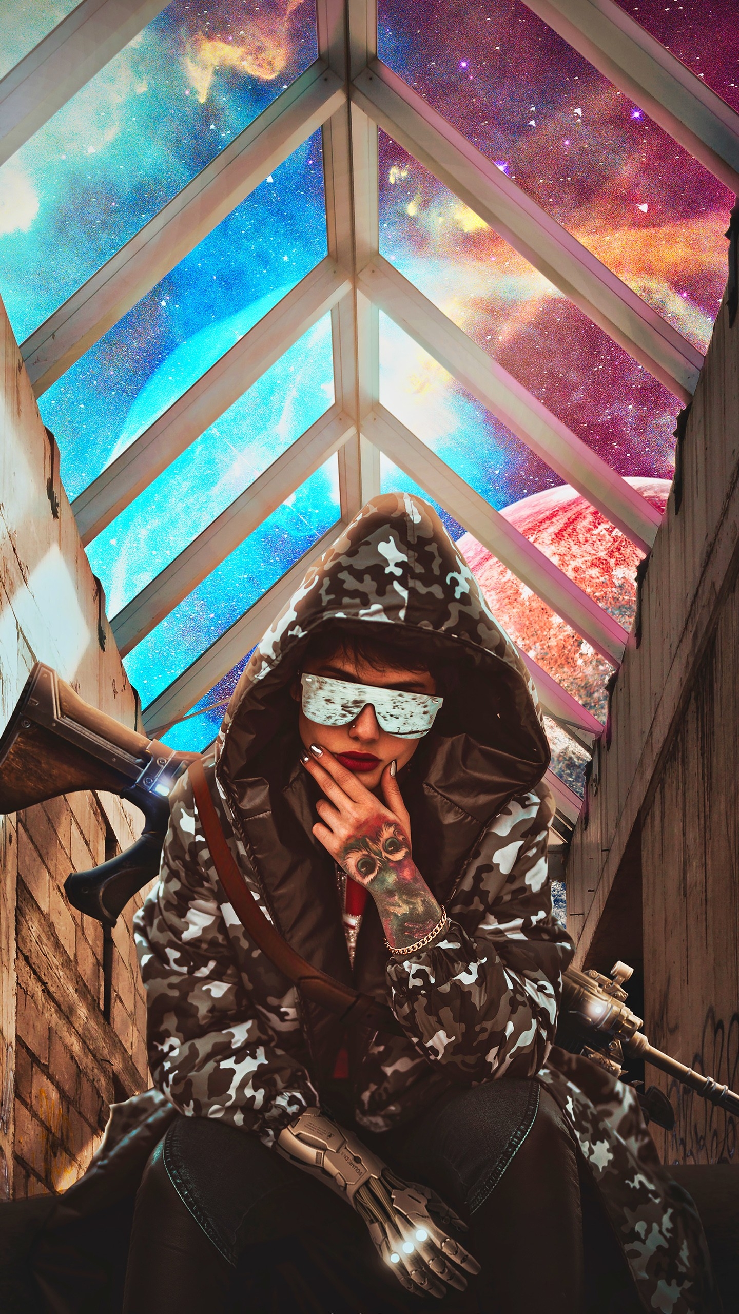 1440x2560 Dope Girl 4K Wallpaper, Phone