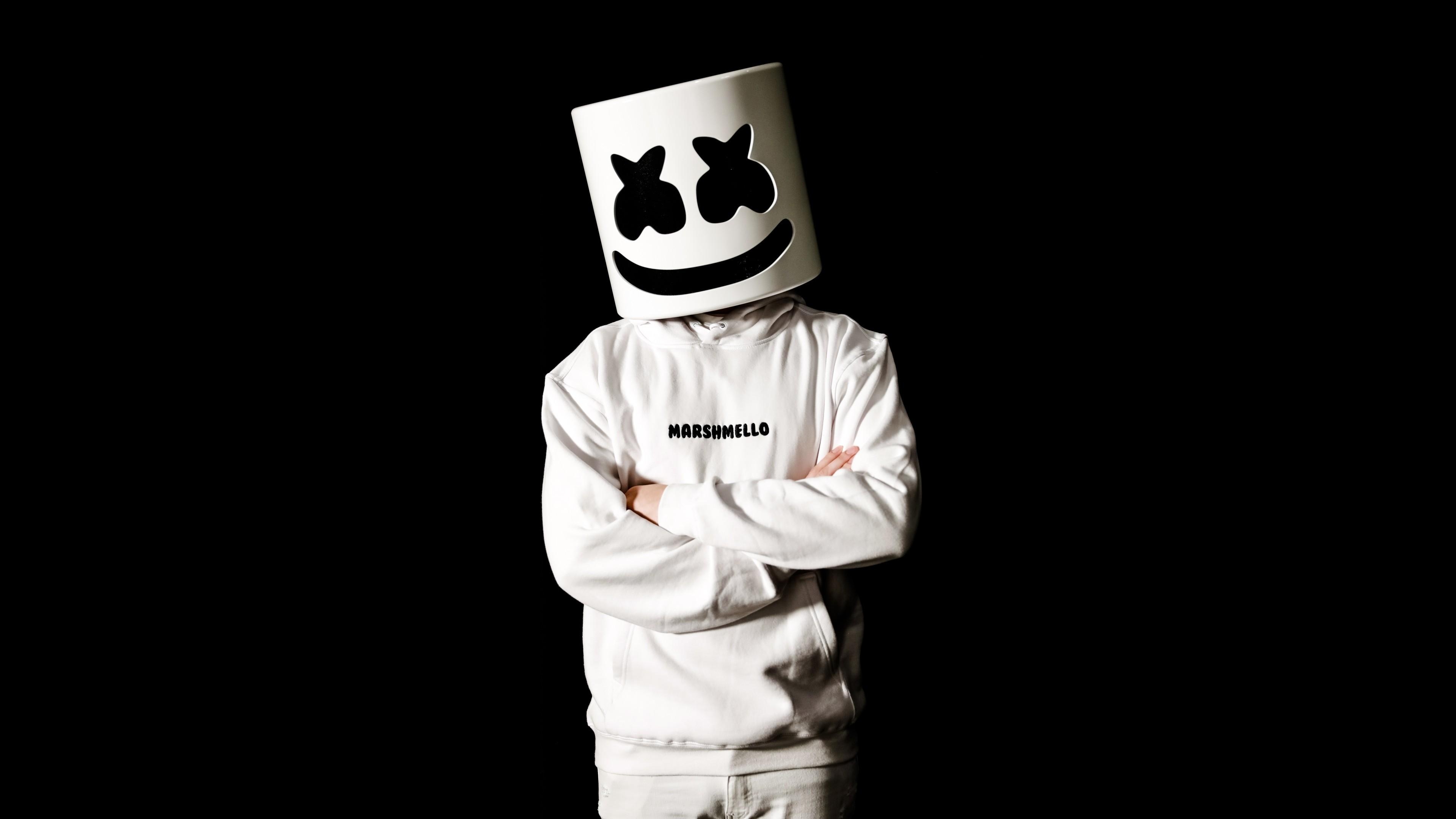 3840x2160 Download  Marshmello, Music Producer, Mask, Desktop