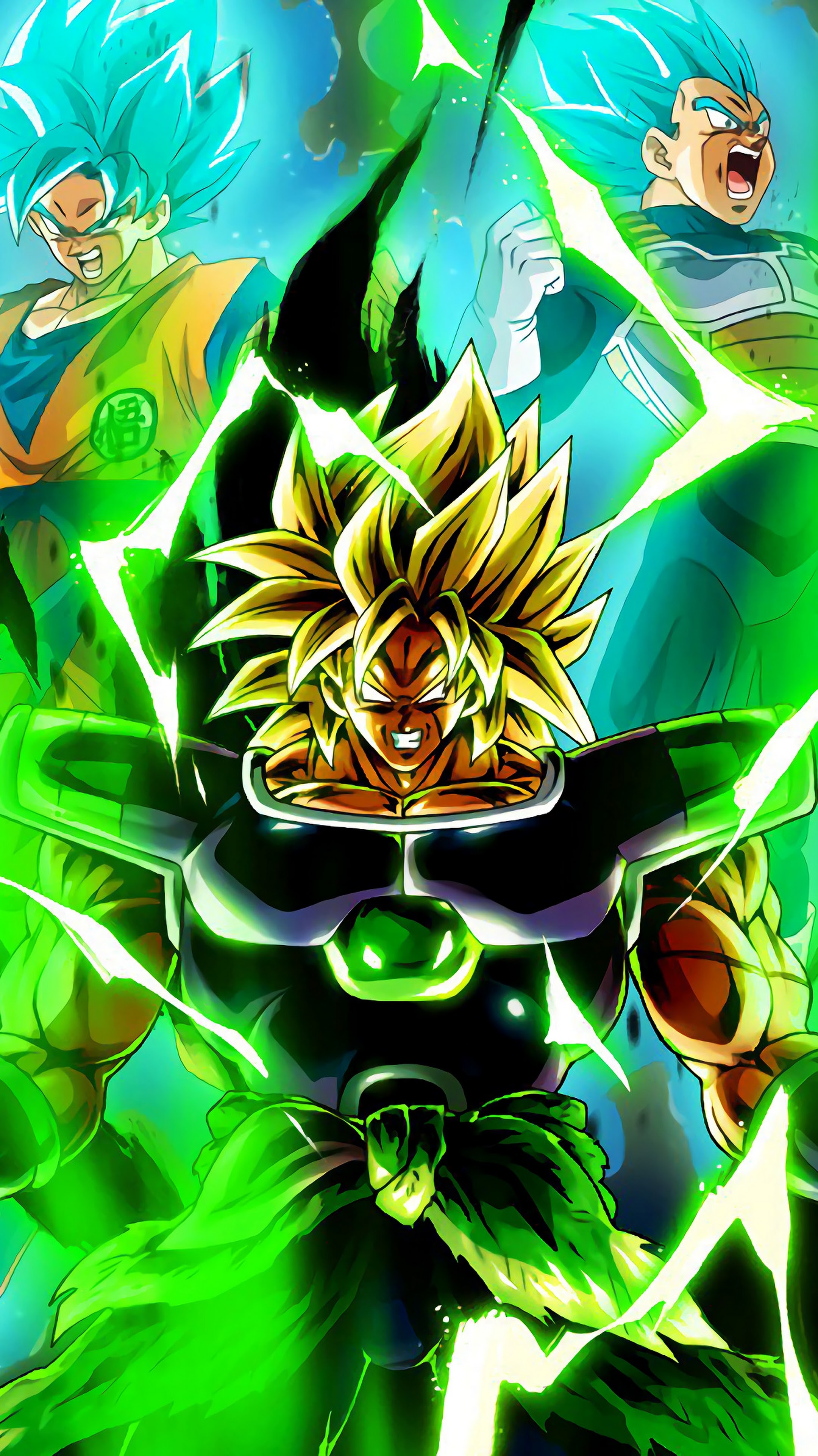 2160x3840 Dragon Ball Super: Broly Goku Vegeta 4K Wallpaper, Phone