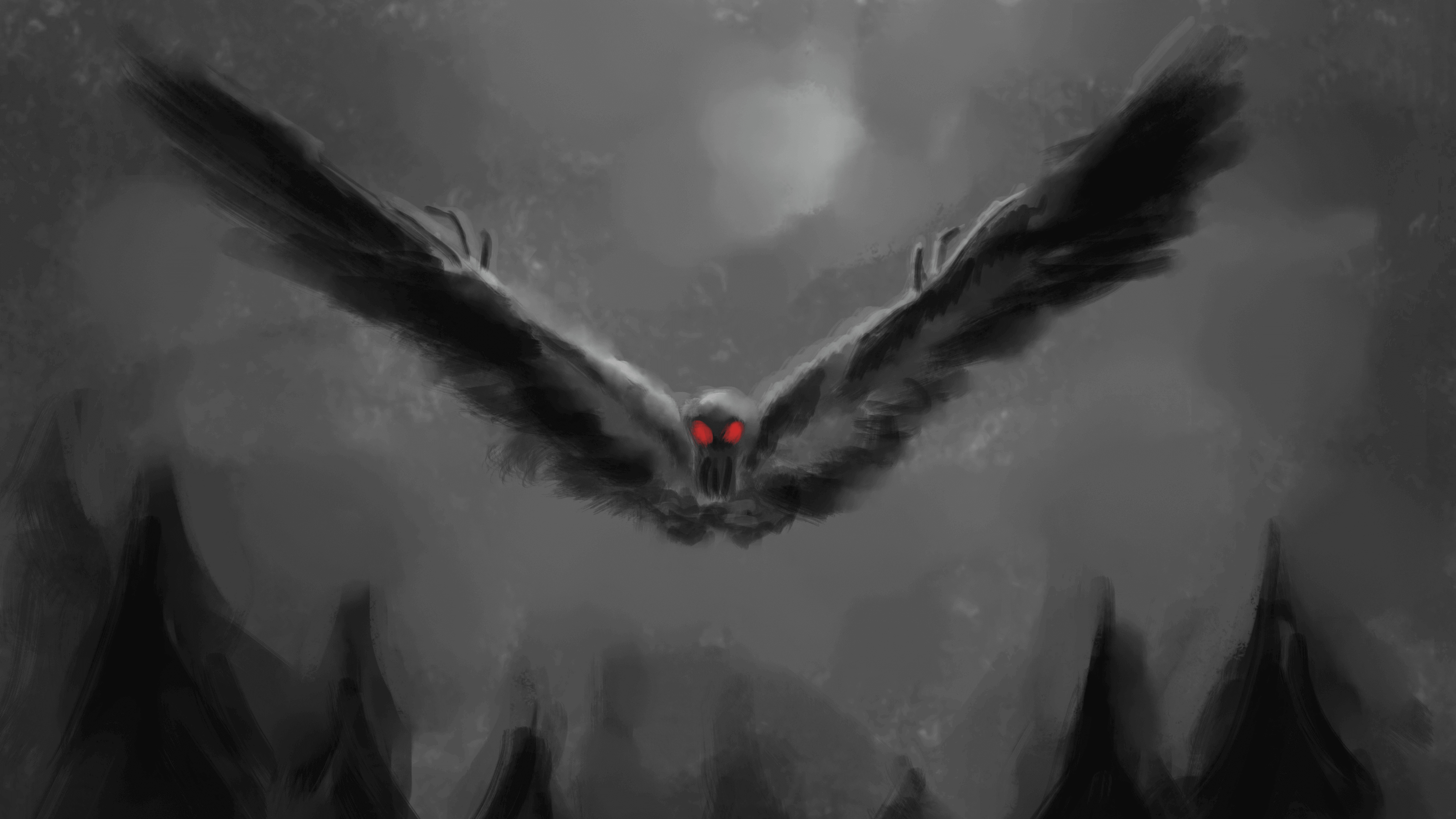 3500x1970 Mothman, Desktop