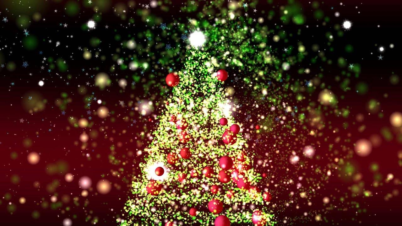 1280x720 4K GREAT CHRISTMAS TREE ANIMATION ULTRA HD PARTICLES BACKGROUND AA VFX, Desktop