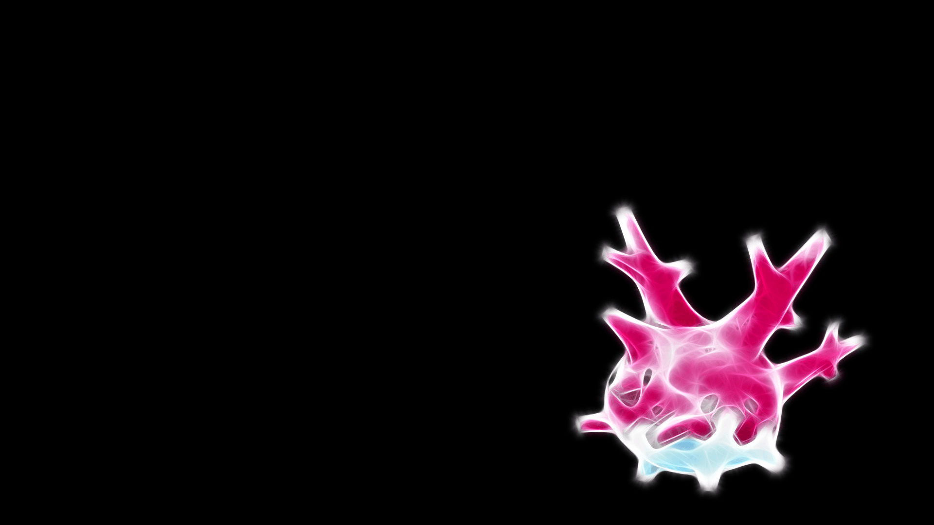 1920x1080 ScreenHeaven: Corsola Pokemon black background desktop and mobile, Desktop