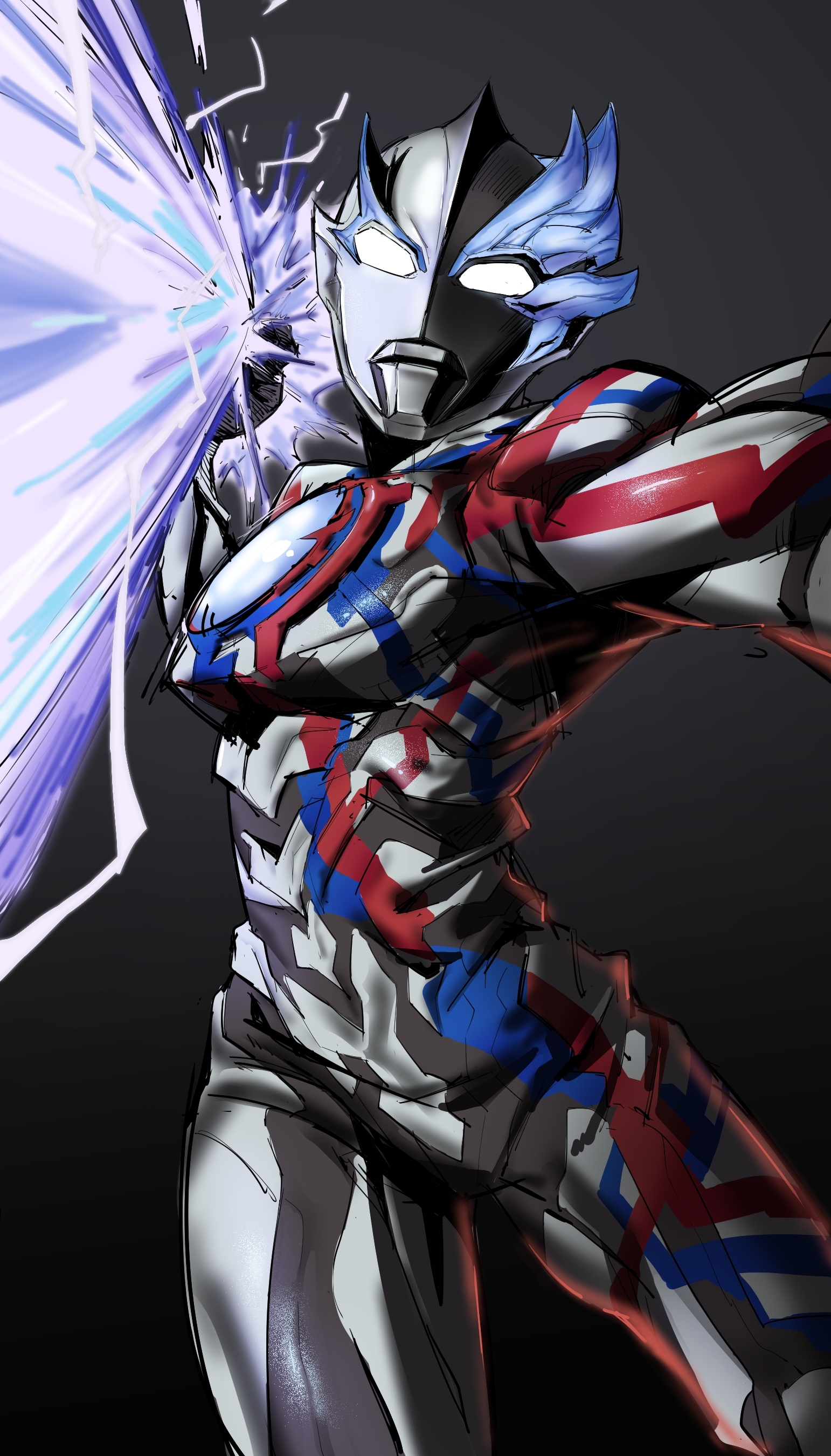 1550x2700 Ultraman Blazar (Character) Image, Phone