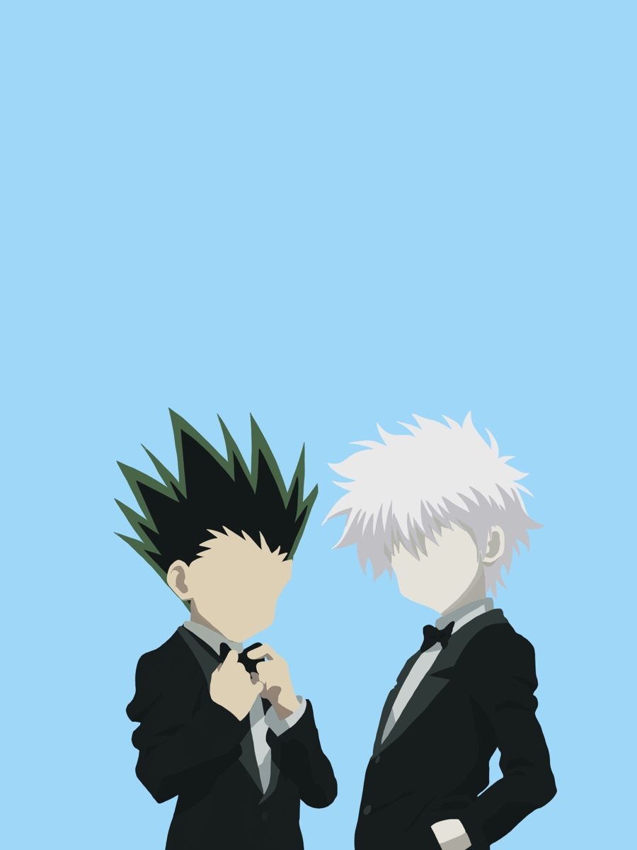 900x1200 Gon and Killua Minimalist Wallpaper 4K of Wallpaper for Andriod, Phone