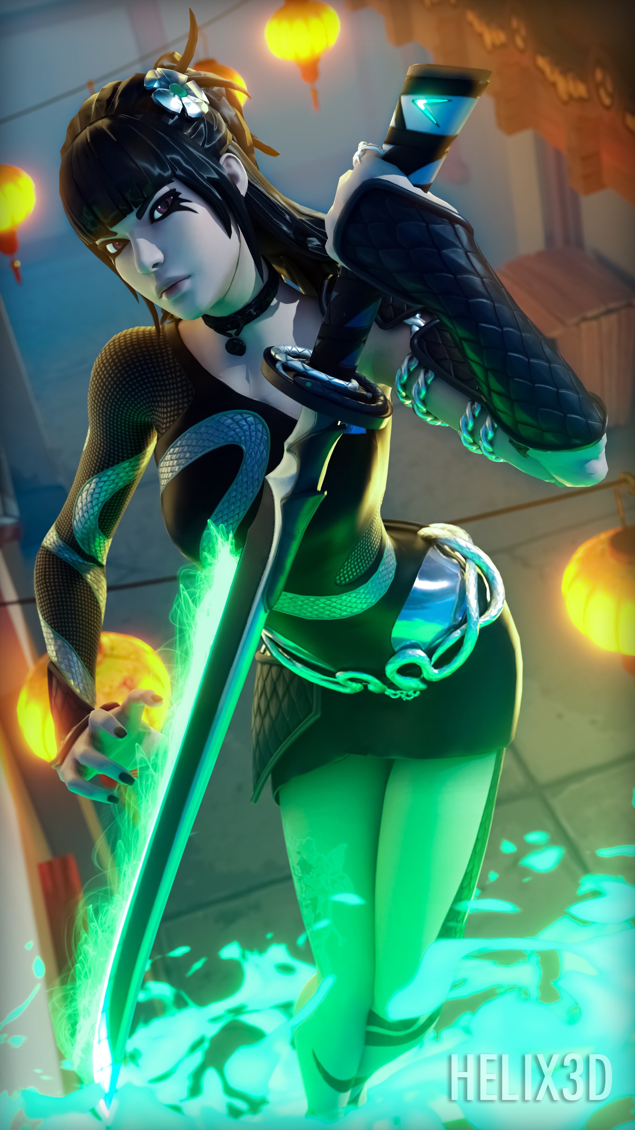 2160x3840 Slayer Charlotte Fortnite wallpaper, Phone