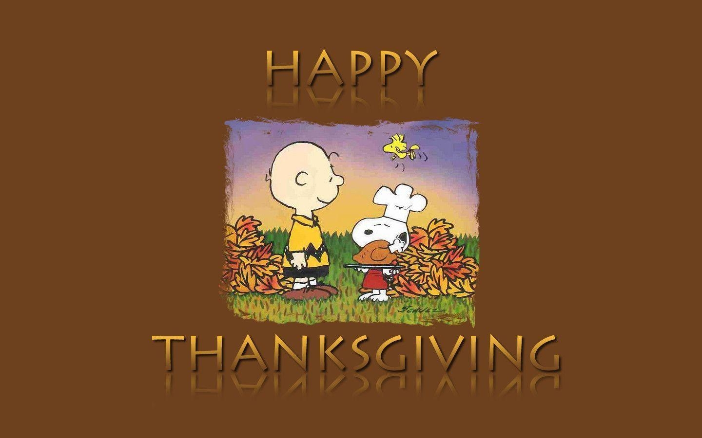 1440x900 Peanuts Thanksgiving Wallpaper, Desktop