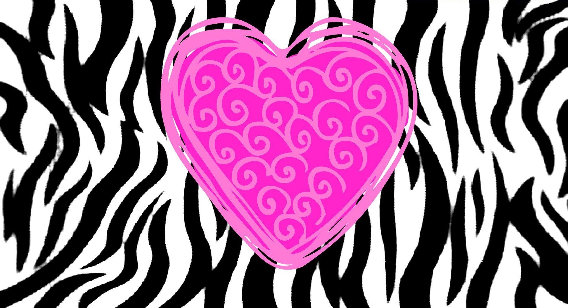 1920x1050 desktop HD pink zebra print wallpaper. ololoshka, Desktop