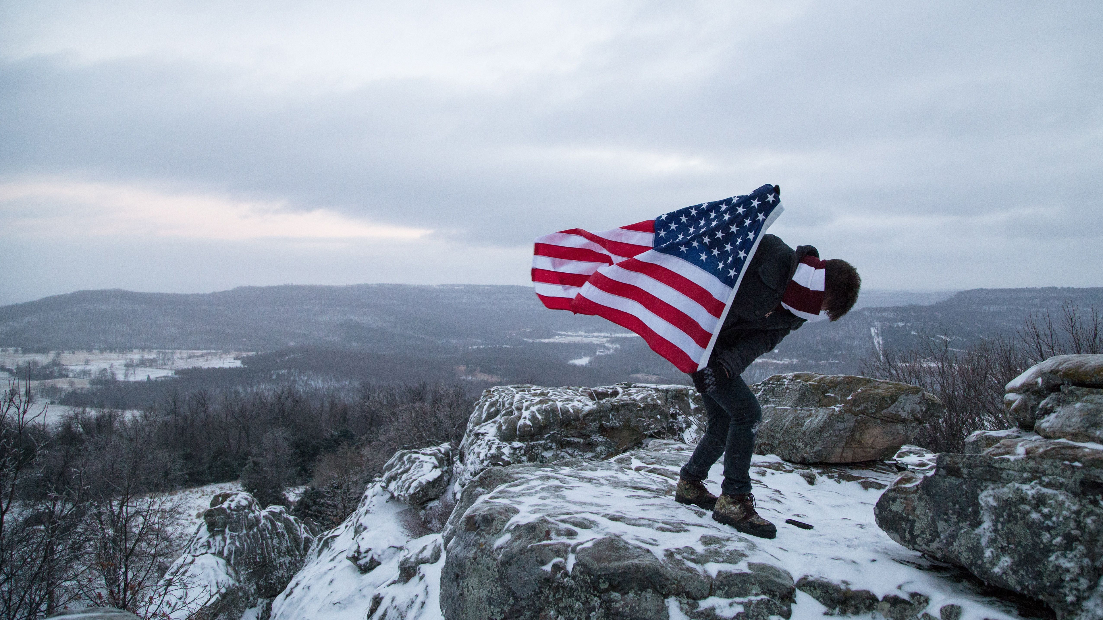 3840x2160 American Flag 4K Wallpaper Free download, Desktop