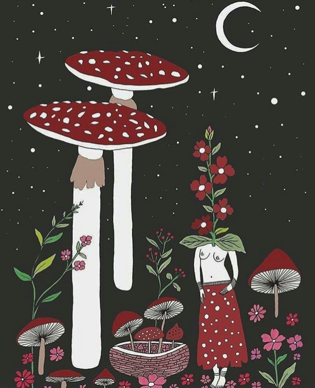 1080x1340 Mushroom Wallpaper, Phone