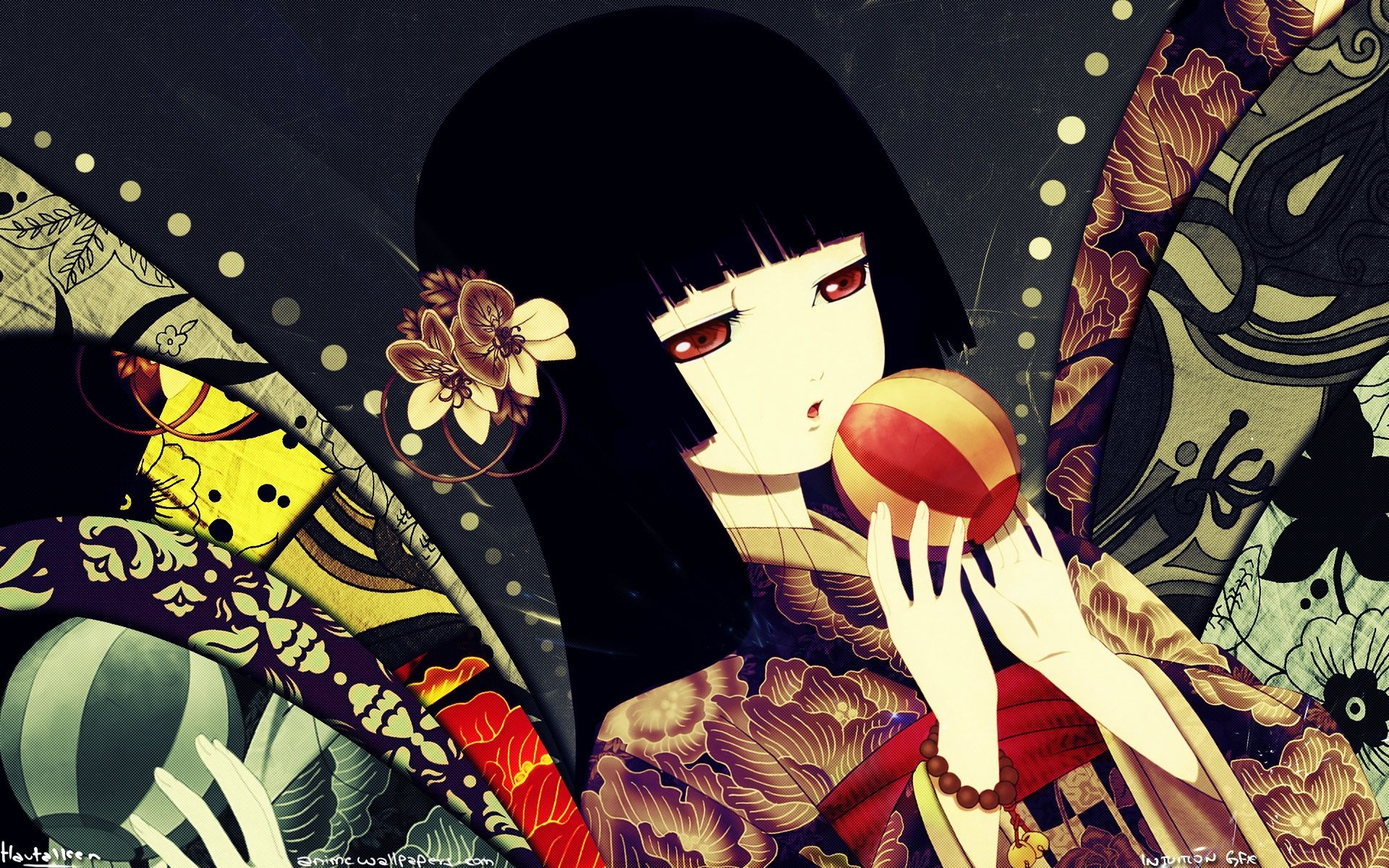 1920x1200 Jigoku Shoujo (Hell Girl), Wallpaper Anime Image Board, Desktop