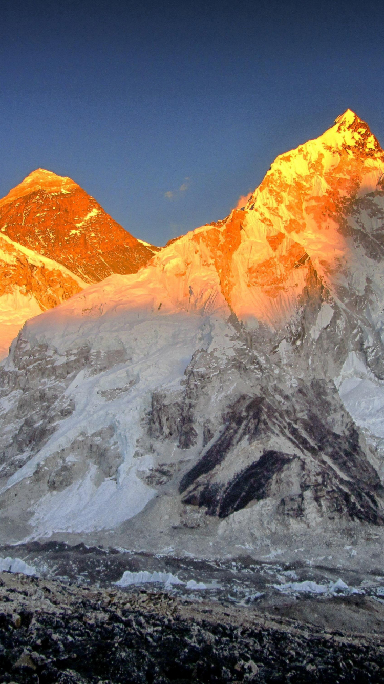 750x1340 wallpaper  mount everest, Phone