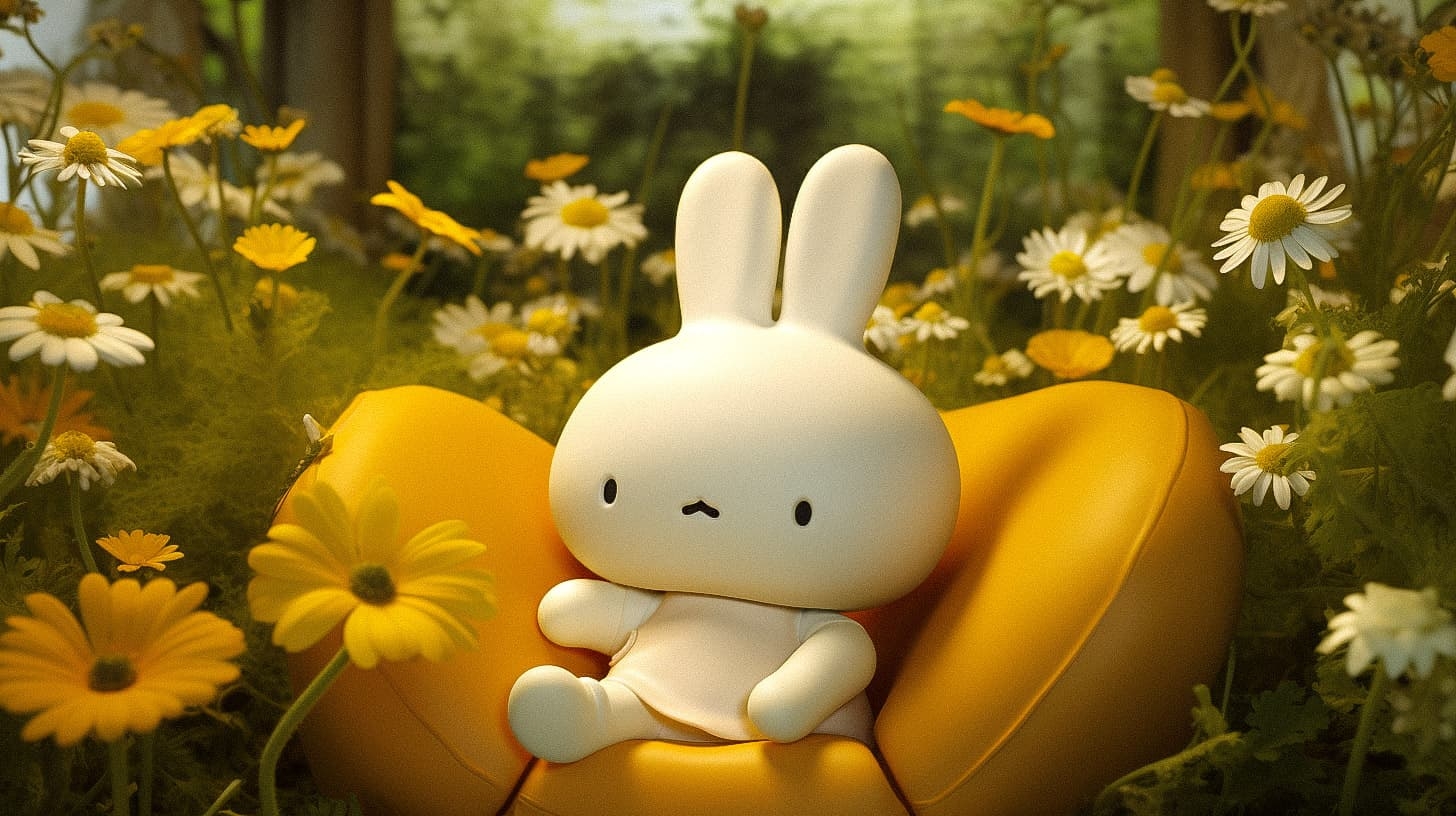 1460x820 Miffy Midjourney style. Andrei Kovalev's Midlibrary, Desktop