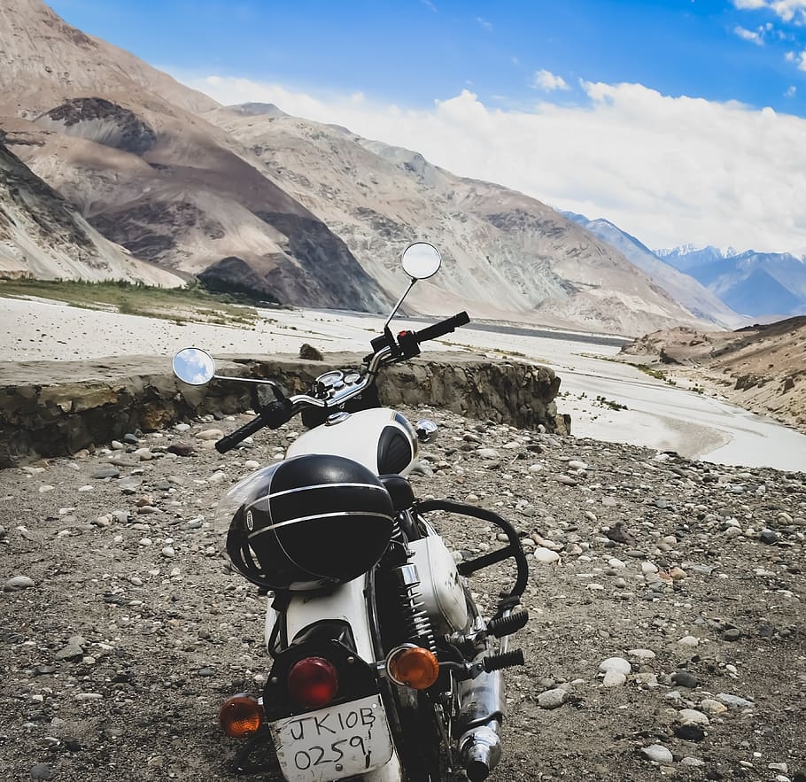 910x890 HD wallpaper: valley, bike, leh, ladakh, india, royal, enfield, Desktop