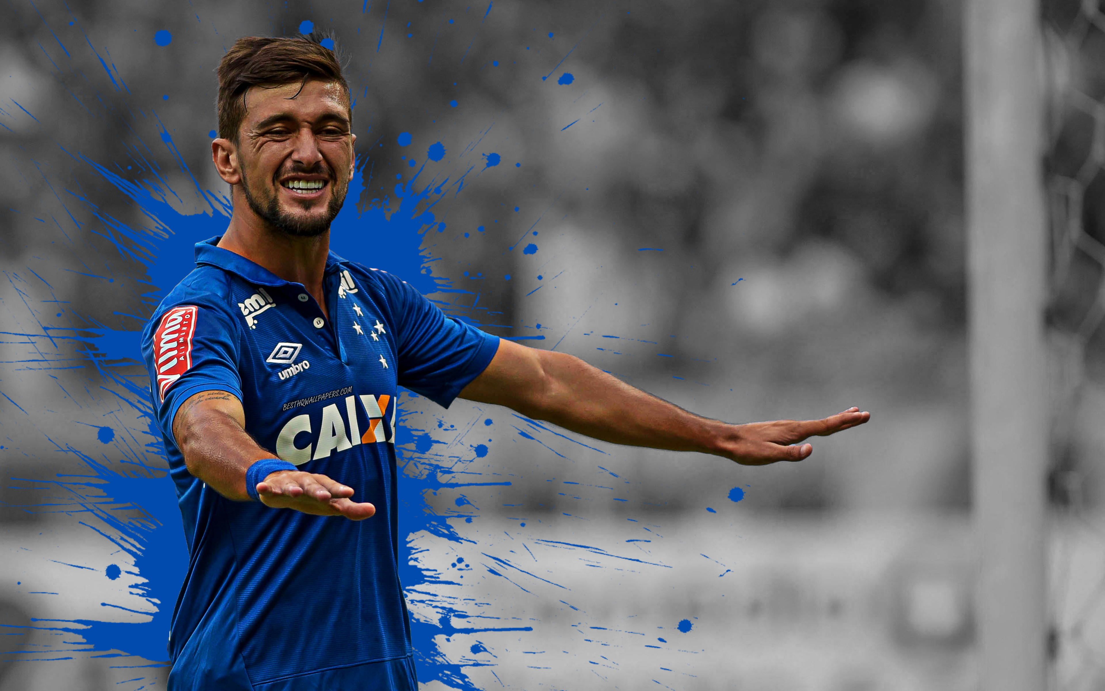 3840x2400 Download wallpaper Giorgian de Arrascaeta, Cruzeiro FC, Desktop